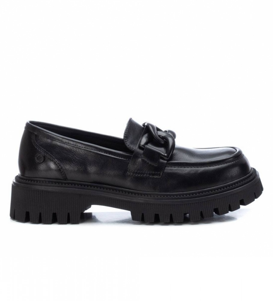 Refresh Black buckle loafers
