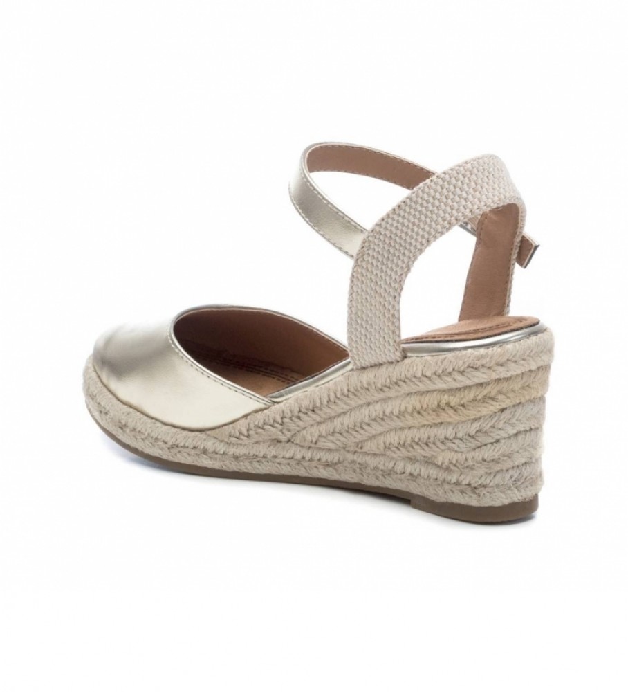 Refresh Sandalias 069569 oro -altura cuña: 7cm- - Tienda Esdemarca moda,  calzado y complementos - zapatos de marca y zapatillas de marca