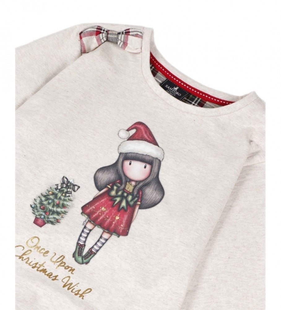 SANTORO GORJUSS Pigiama natalizio beige