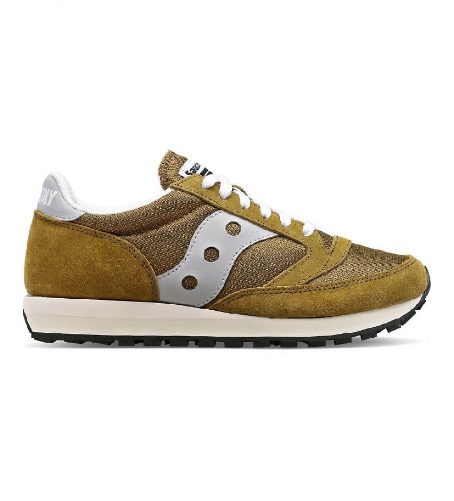 Saucony Leather trainers Jazz 81 yellowish green