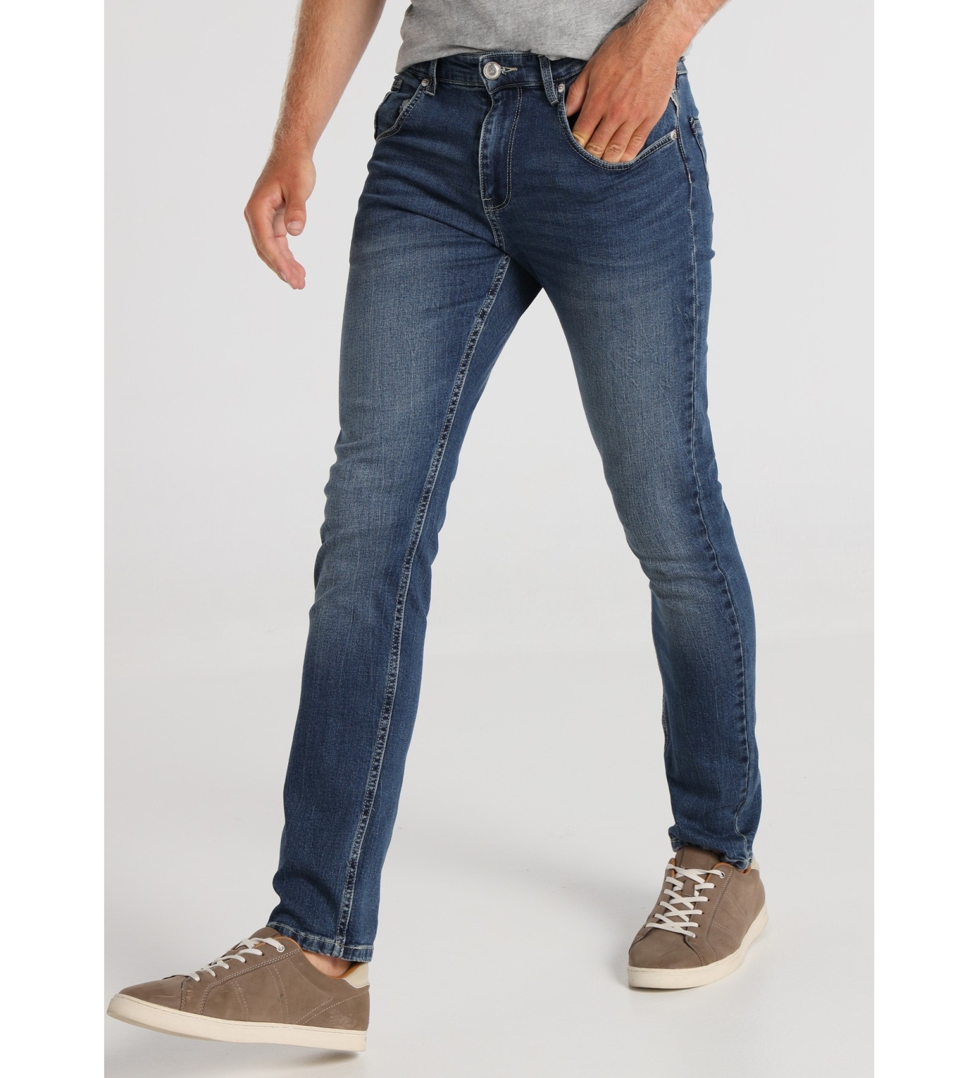Six Valves Jeans Slim fit Medium blå