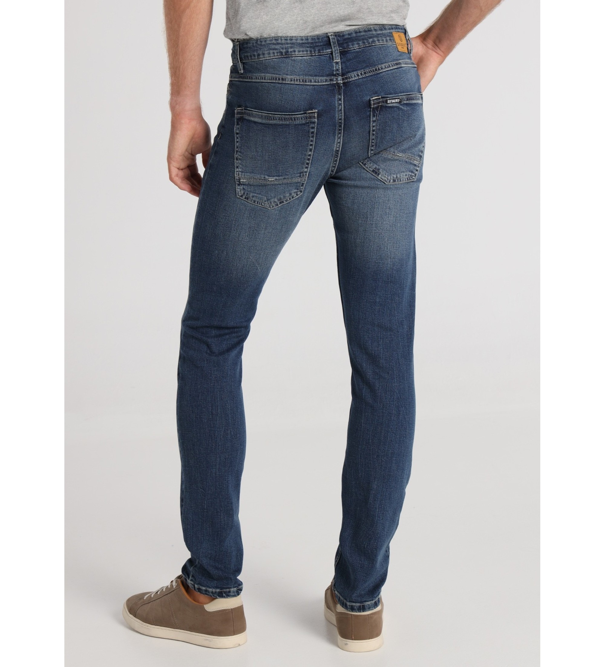 Six Valves Jeans Slim fit Medium blå