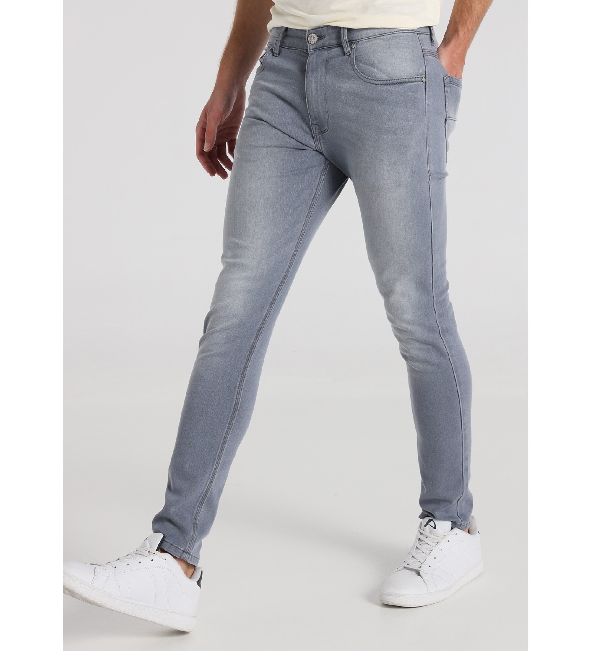 Six Valves Jeans Super Skinny fit Medium fit Grey mid rise