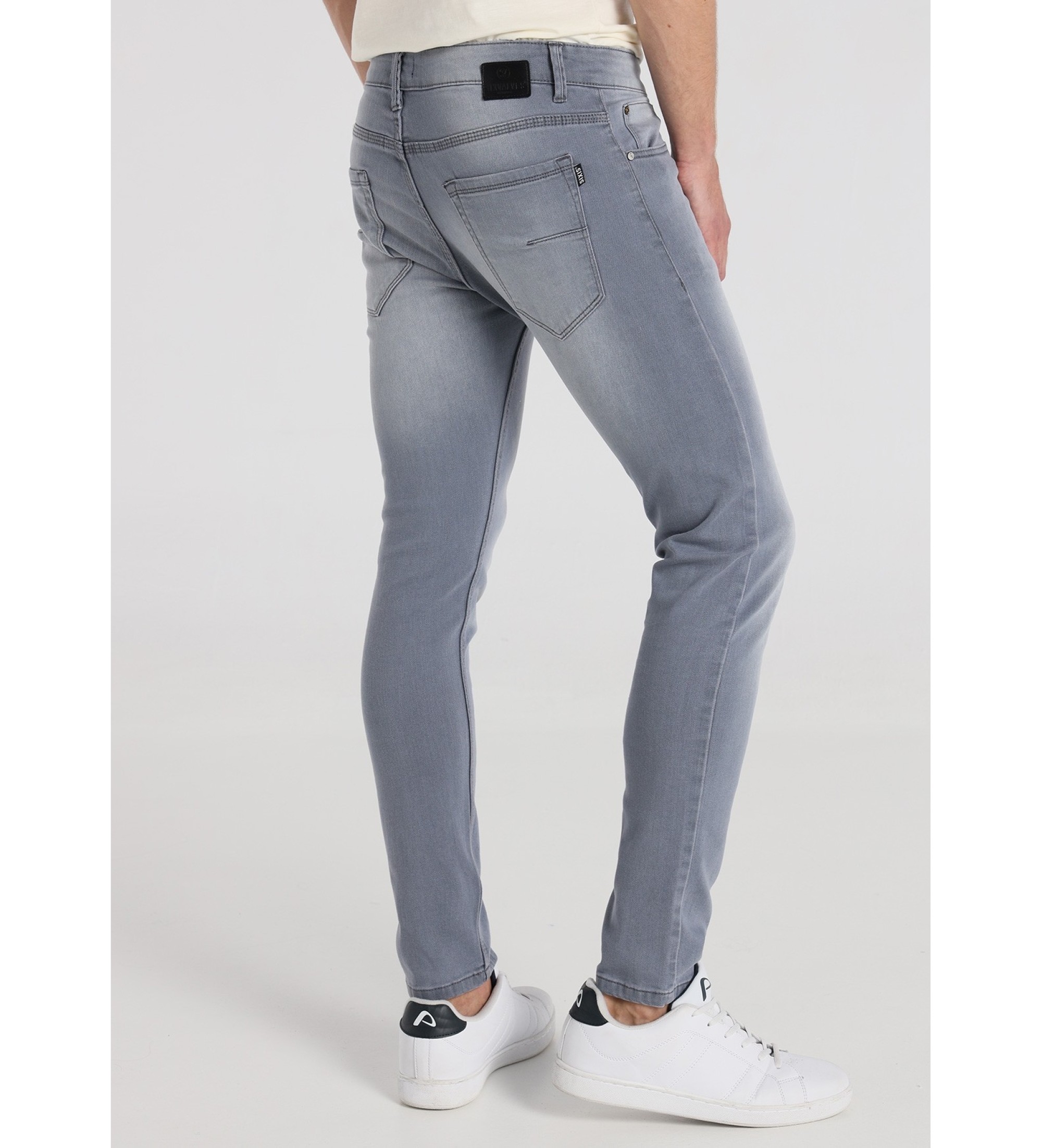 Six Valves Jeans Super Skinny fit Medium fit Grey mid rise