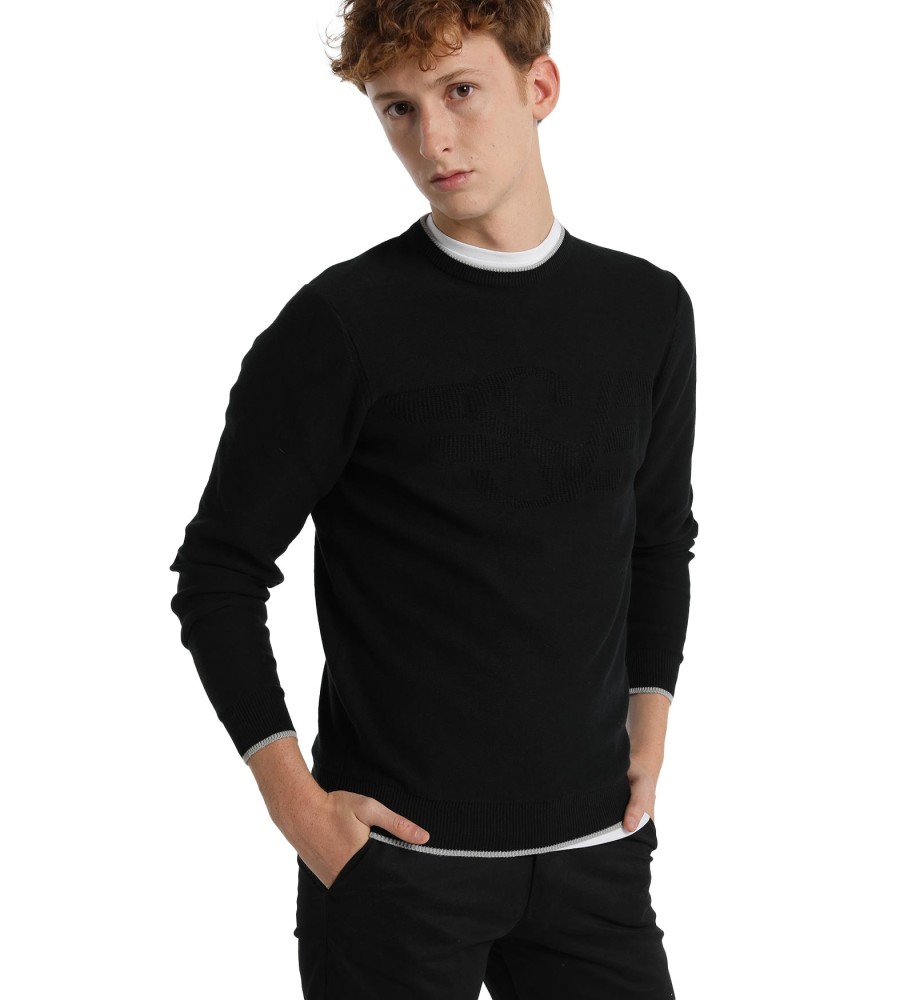 Six Valves Cotton Sv sweater black