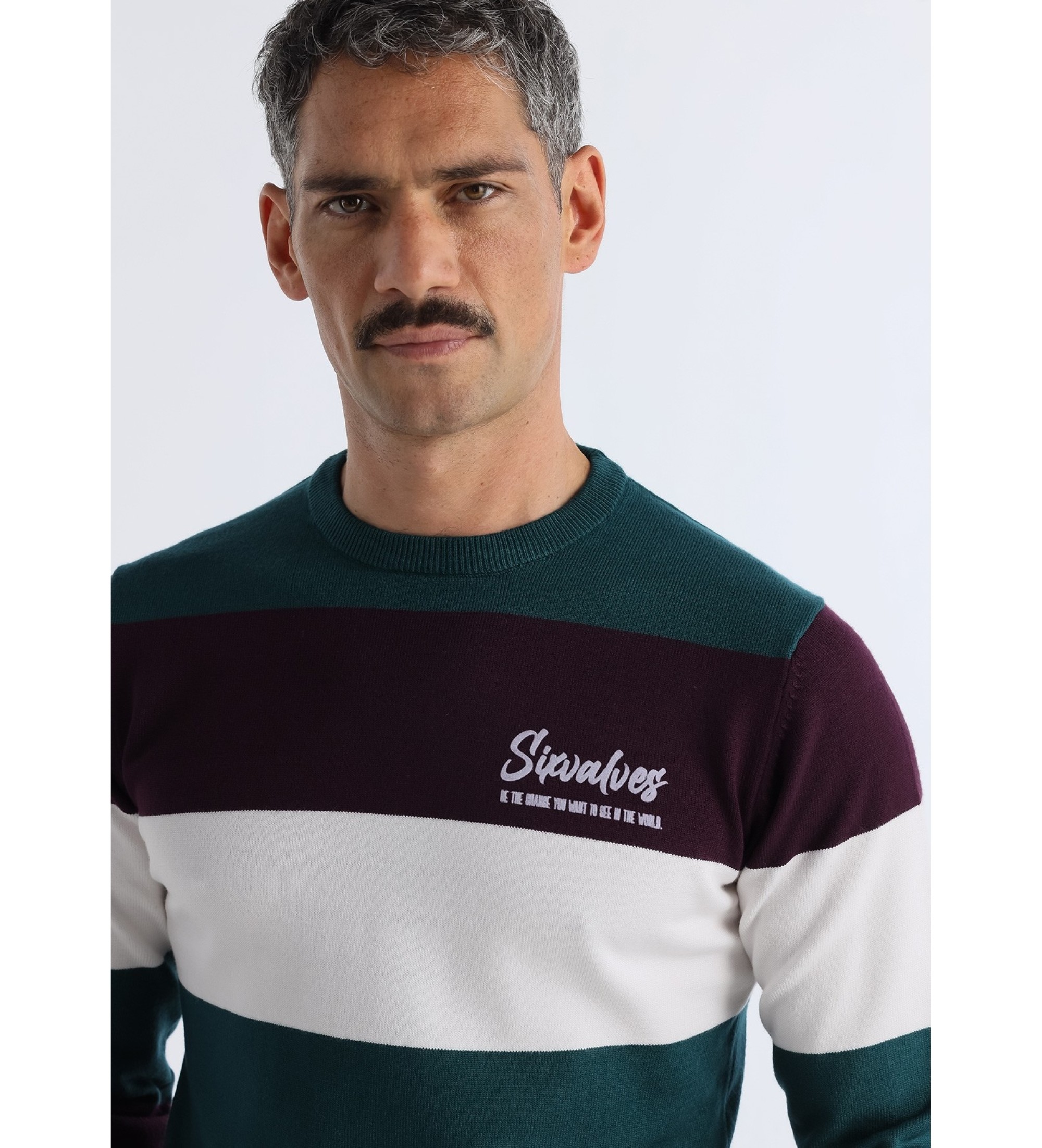 Six Valves Jersey estampado franjas multicolor