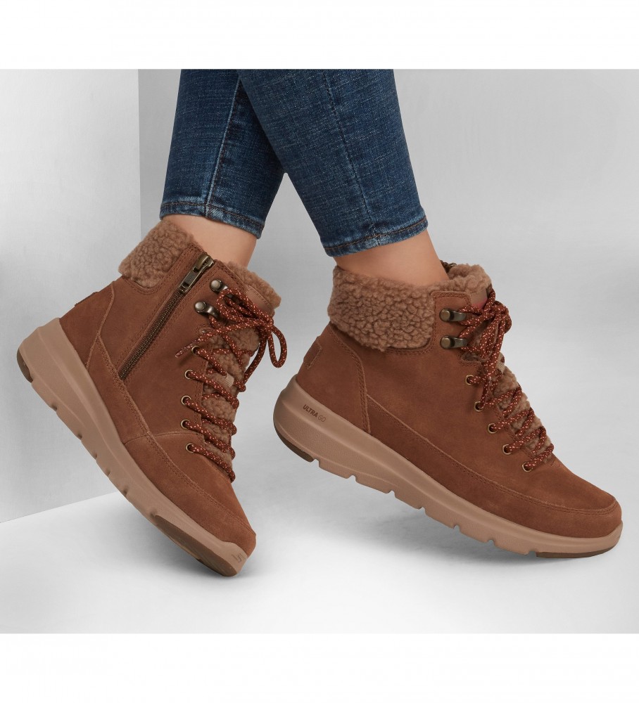 Skechers Botines de piel On-the-GO Ultra - Woodlands marrón - Tienda Esdemarca calzado, moda y complementos - zapatos de marca y zapatillas de marca