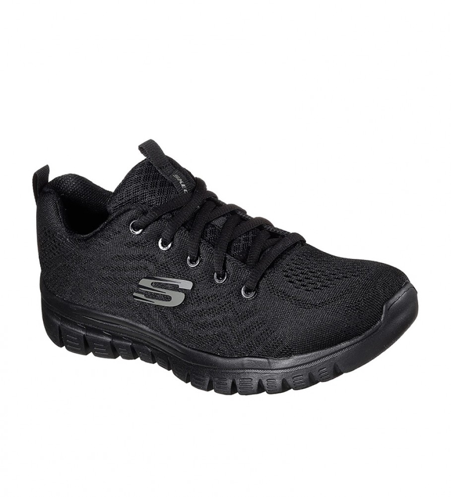 Skechers Zapatillas Graceful Connected negro con Memory Foam - Tienda Esdemarca calzado, moda y complementos - zapatos marca de marca