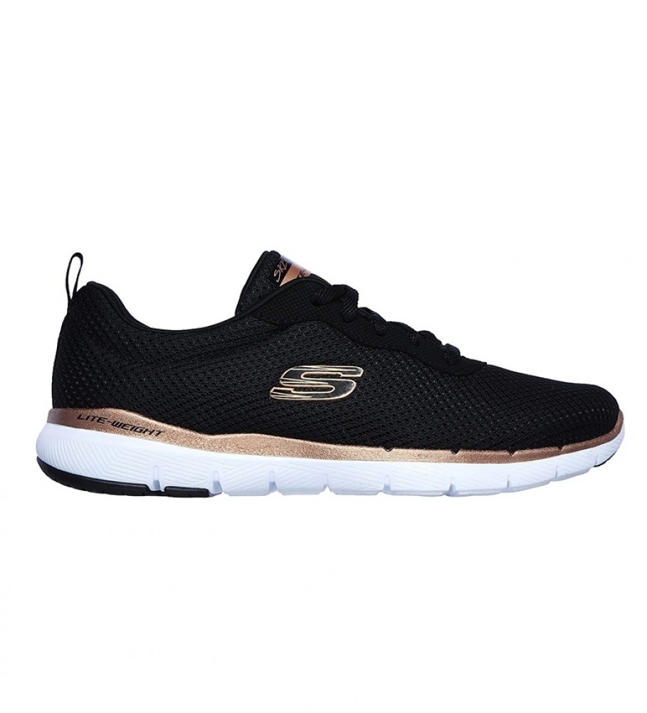 creativo Rebobinar veterano Skechers Zapatillas Flex Appeal 3.0 First Insight negro, dorado - Tienda  Esdemarca calzado, moda y complementos - zapatos de marca y zapatillas de  marca