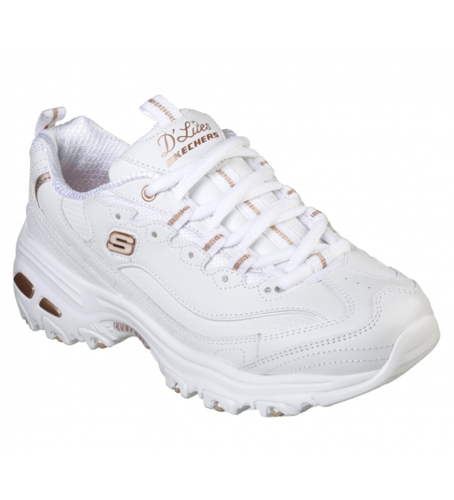 Skechers D'Lites Fresh Start shoes white