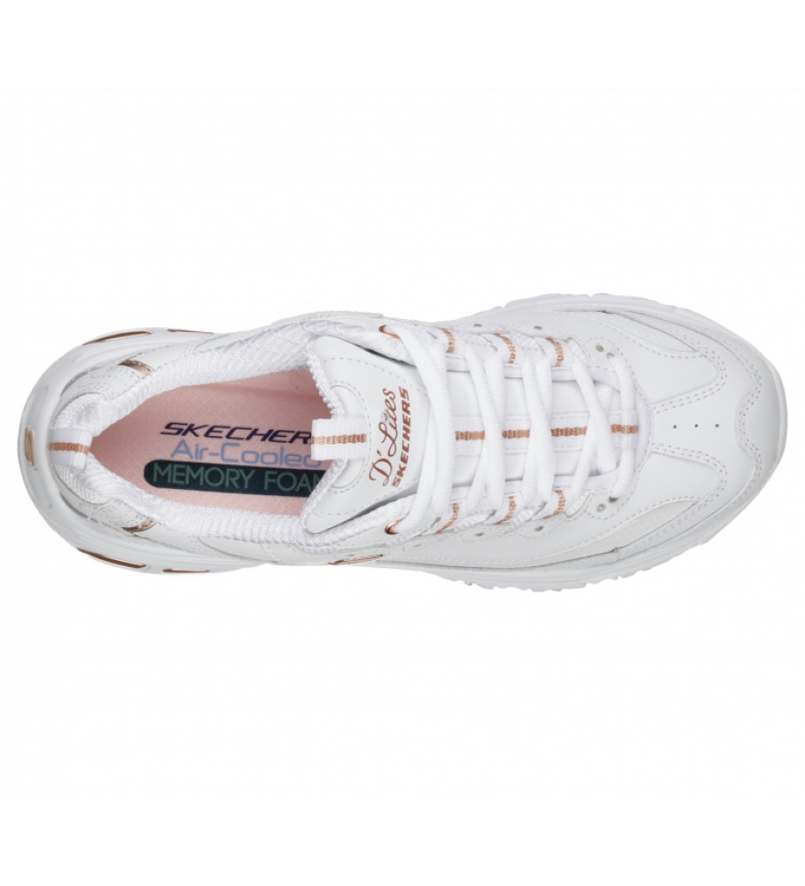 Skechers D'Lites Fresh Start shoes white