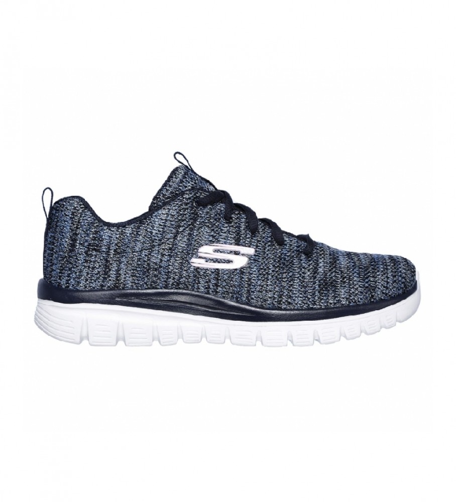 Skechers Sneakers blu navy aggraziate di Fortune