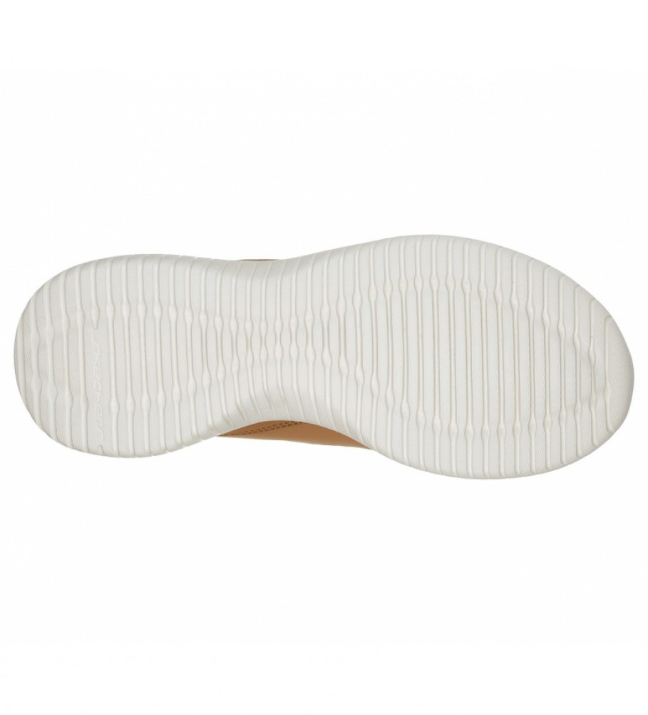 Skechers Ultra Flex Just Chill brune ankelst�vler i l�der