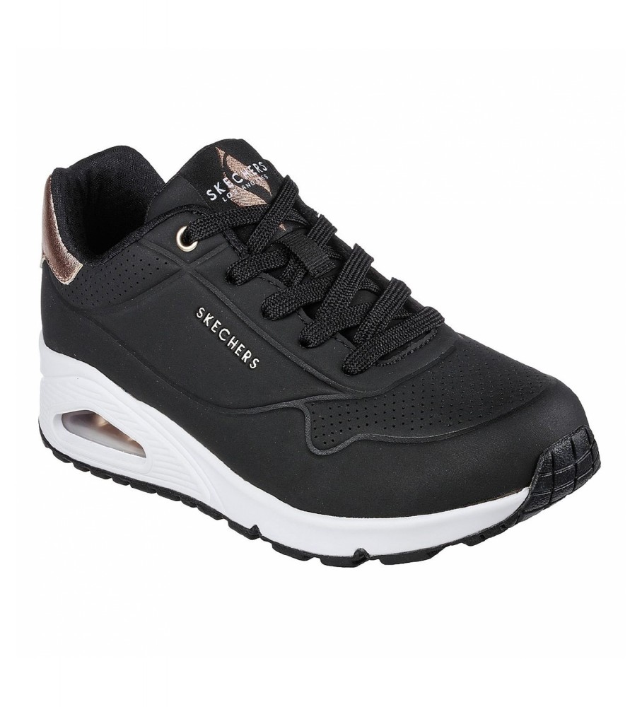 Skechers Tr�ningssko UNO sort, hvid