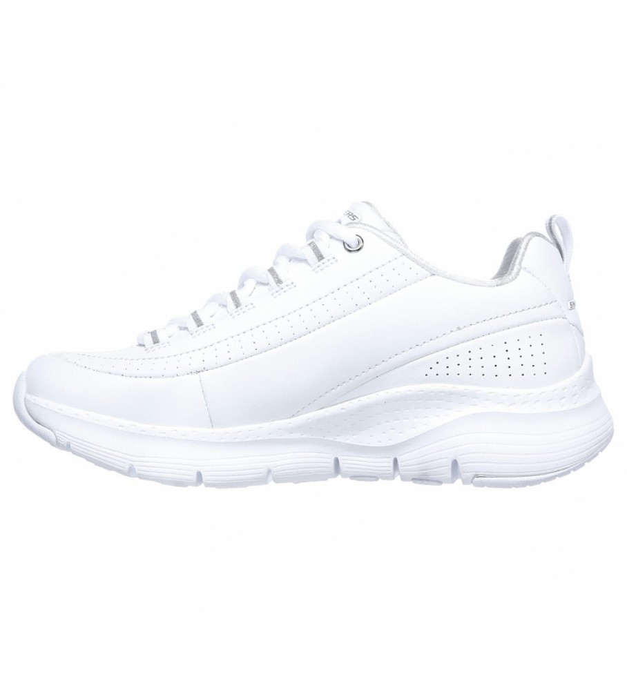 Skechers Sapatos de Couro Arch Fit Citi Drive White