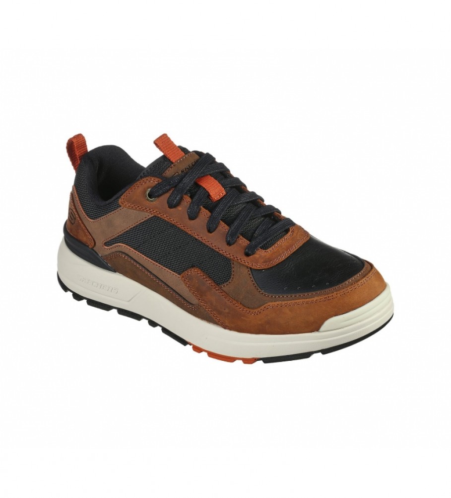 Skechers Zapatillas piel Relaxed Fit: Rozier Willron marrón claro - Tienda Esdemarca calzado, moda y complementos - zapatos de y zapatillas de marca