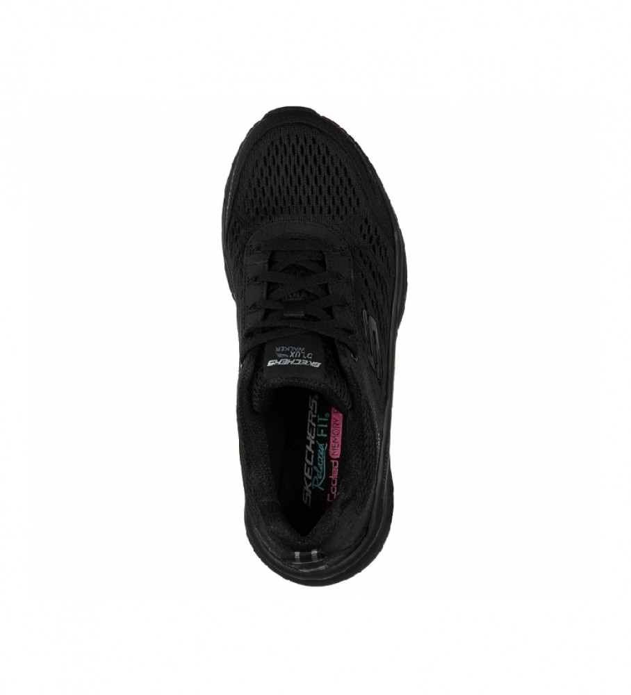 Skechers D'Lux Walker Infinite Motion l�dersko sort