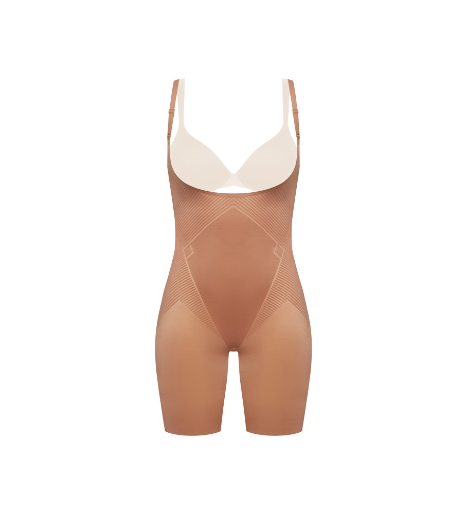 SPANX Brown legging body shaper bodysuit - ESD Store fashion