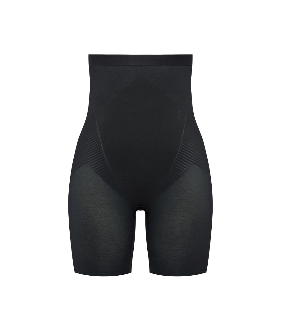 SPANX High-waisted black body shaper panty girdle - ESD Store fashion,  footwear and accessories - best brands shoes and designer shoes