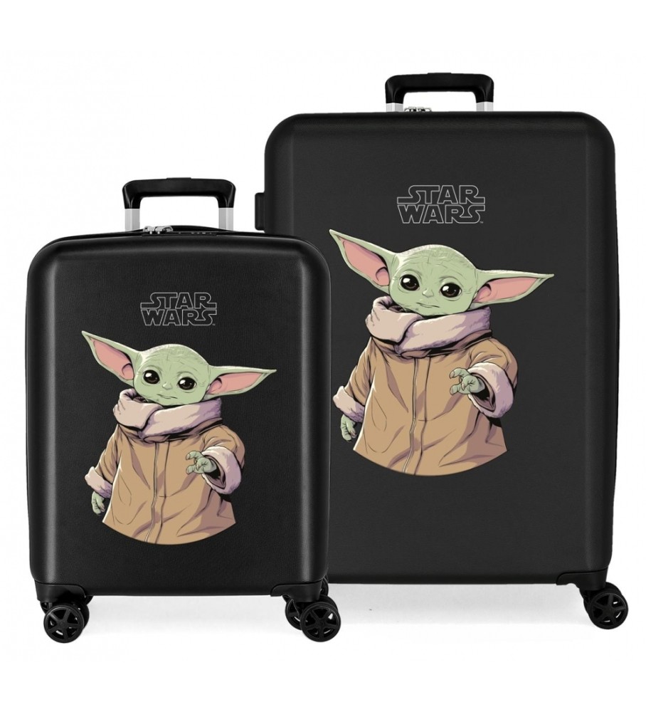 Disney Set valigie rigide Star Wars Grogu 55 - 70 cm nere