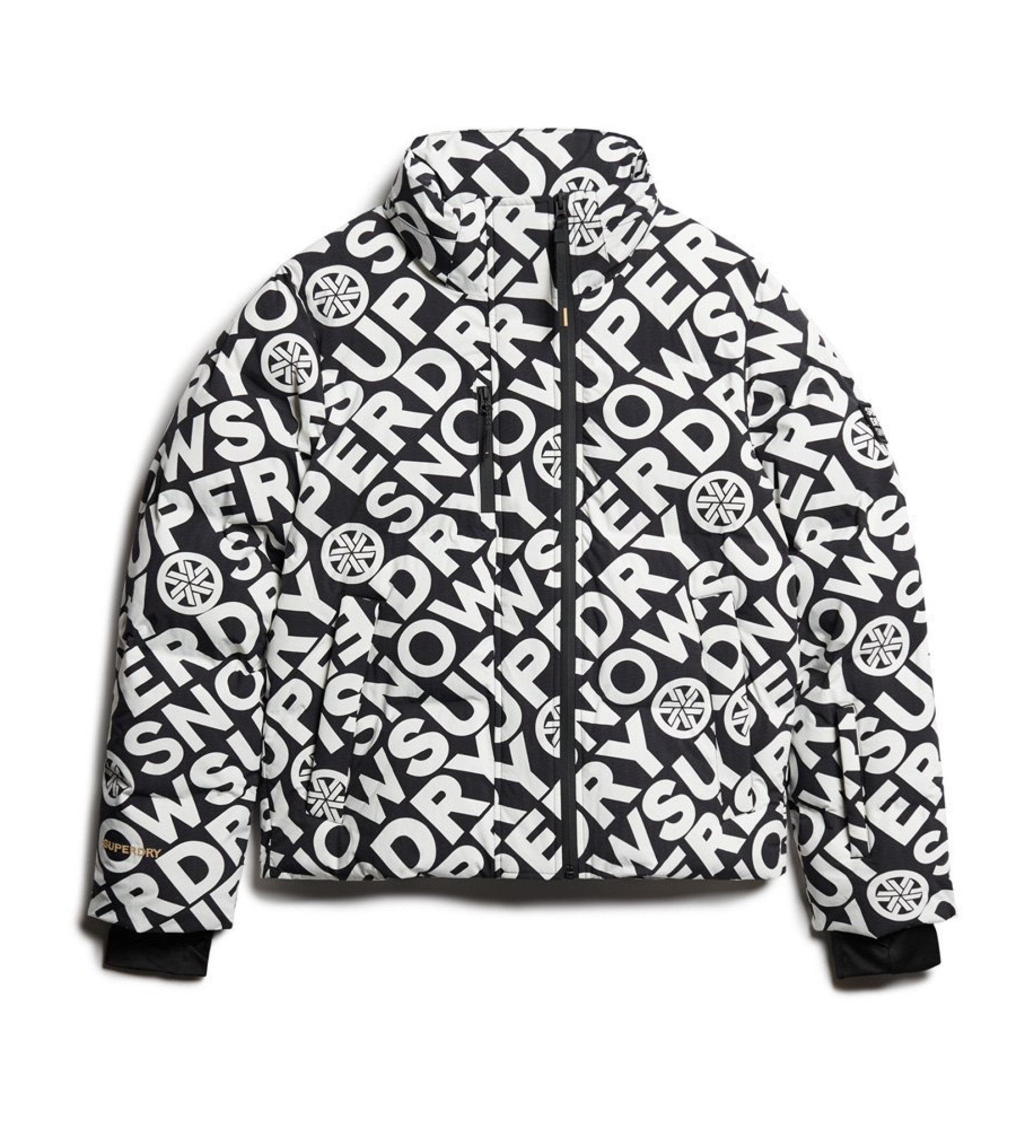Superdry Ski Boxy Puffermantel schwarz, weiß Esdemarca