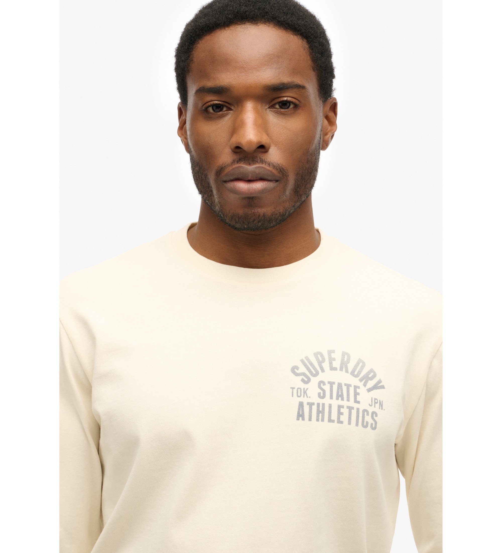 Superdry T-shirt Athletic Essential blanc cassé Superdry T-shirt Athletic Essential blanc cassé