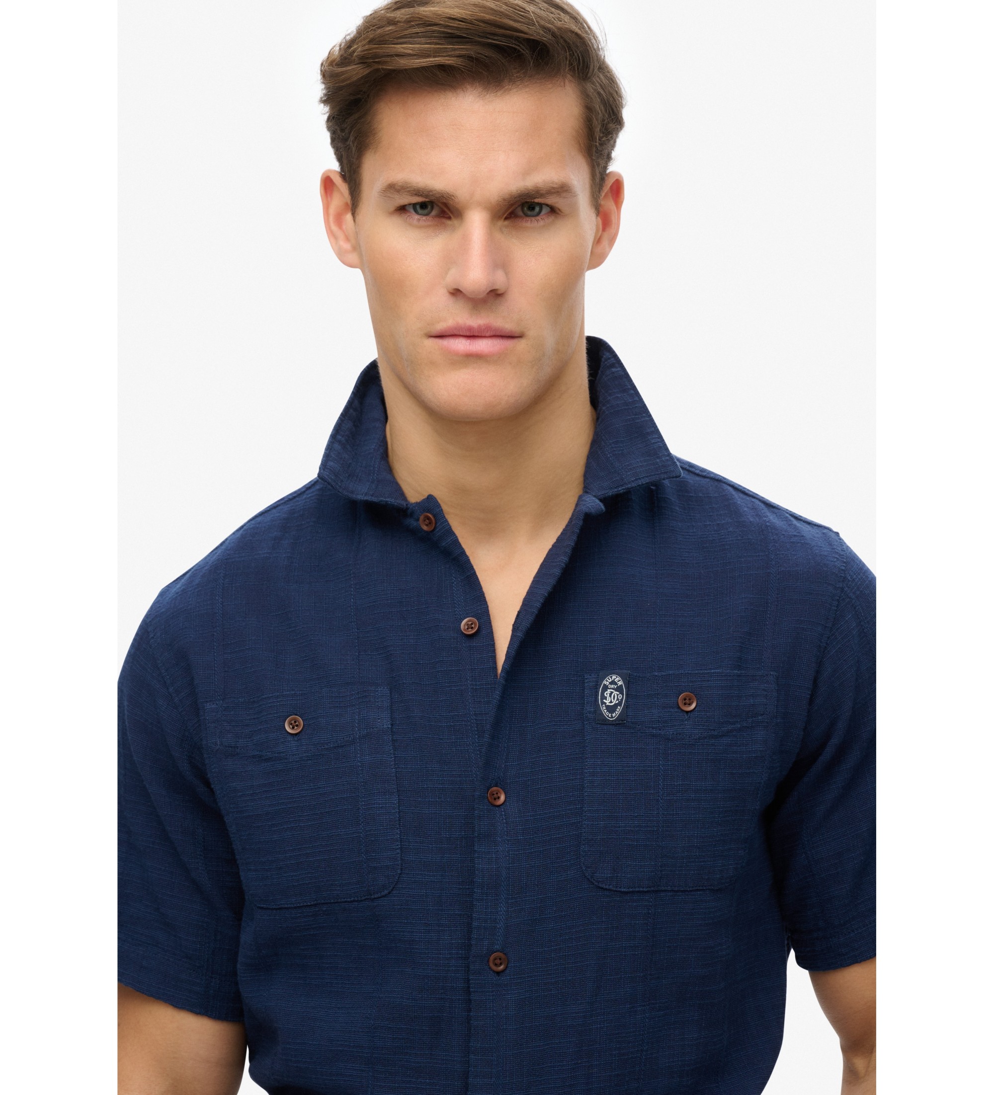 Superdry Textured short sleeve shirt Merchant Store