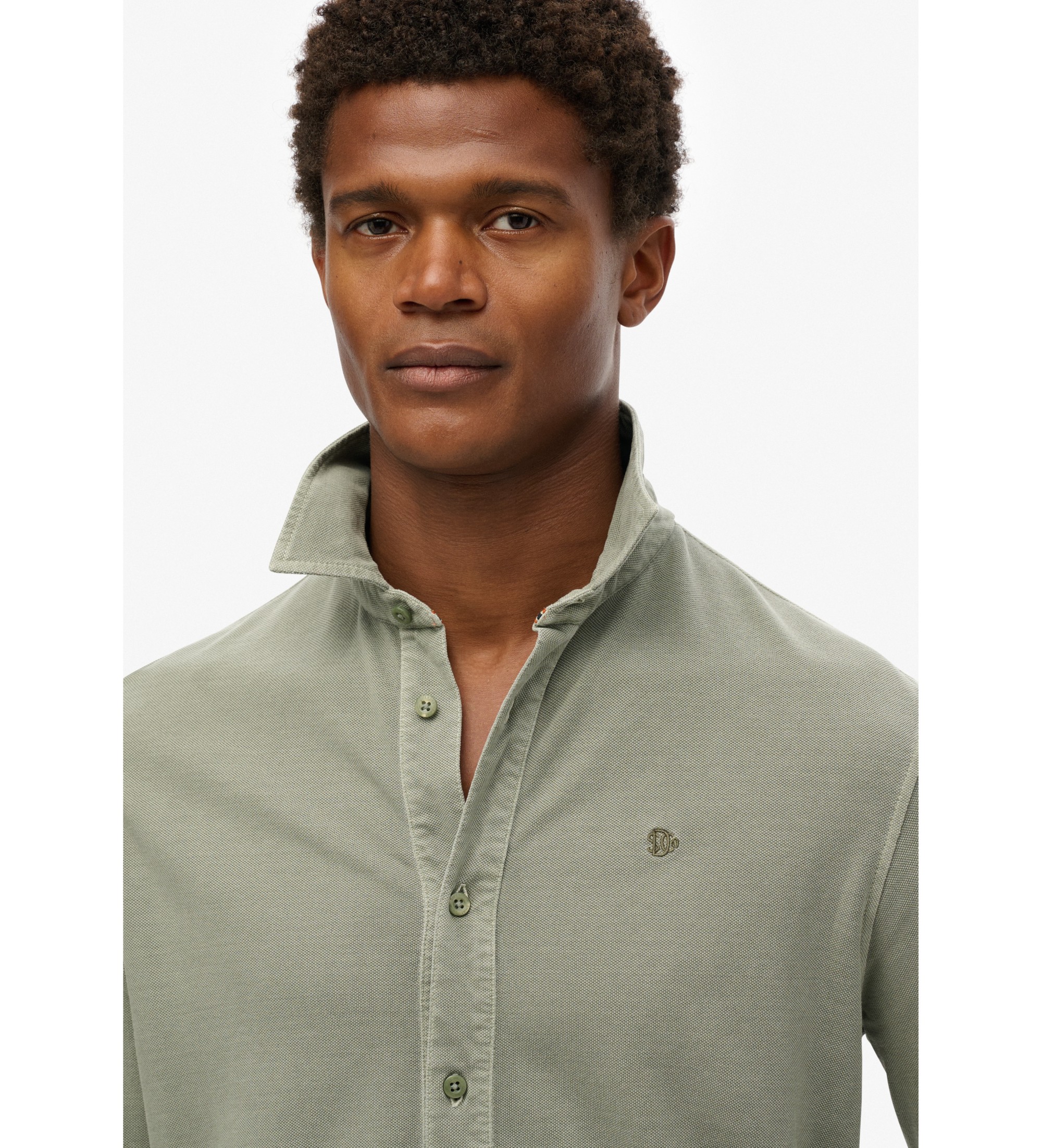 Superdry Vintage slidt grn skjorte