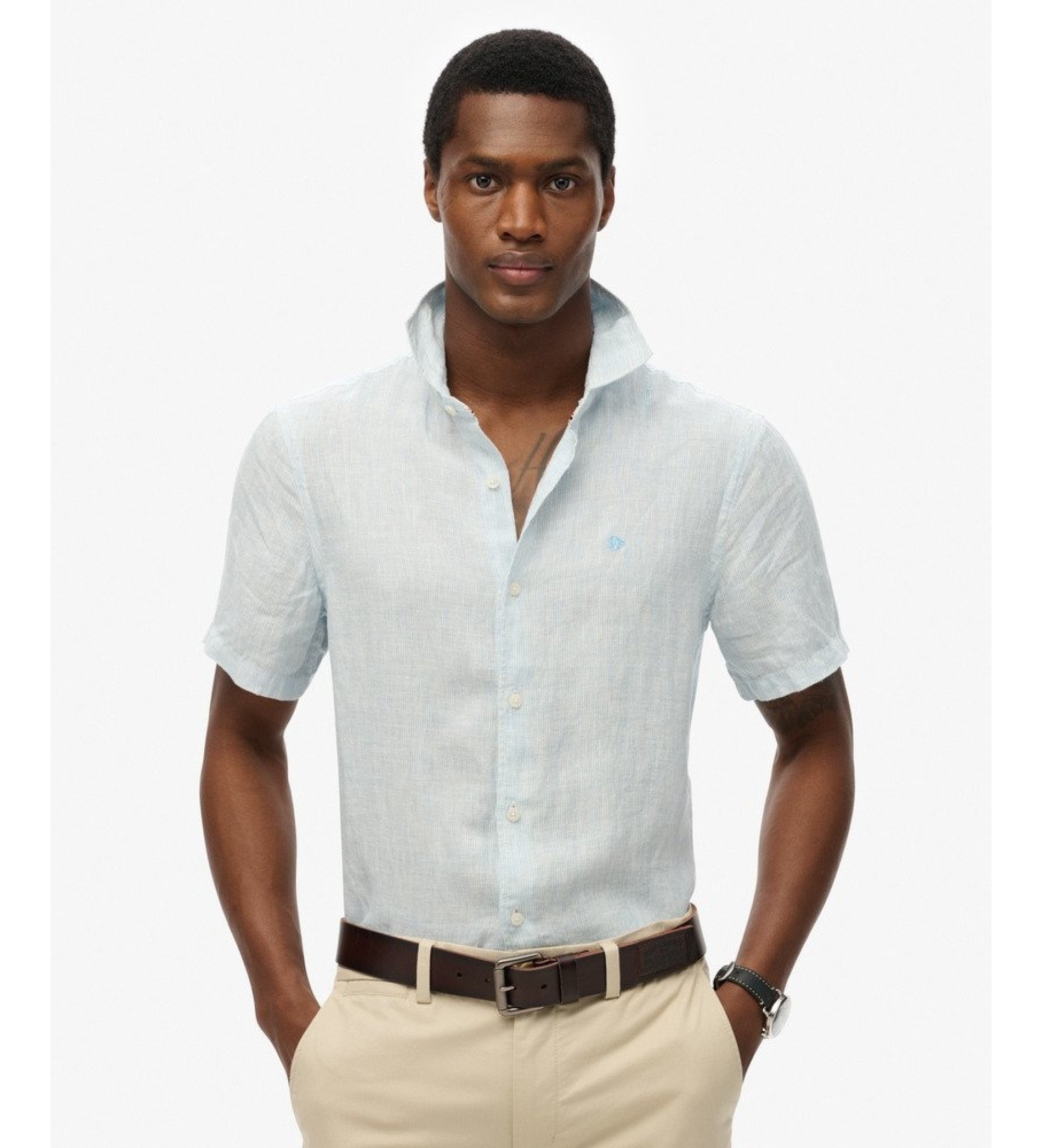 Blaues ?Vacation Linen?-Hemd