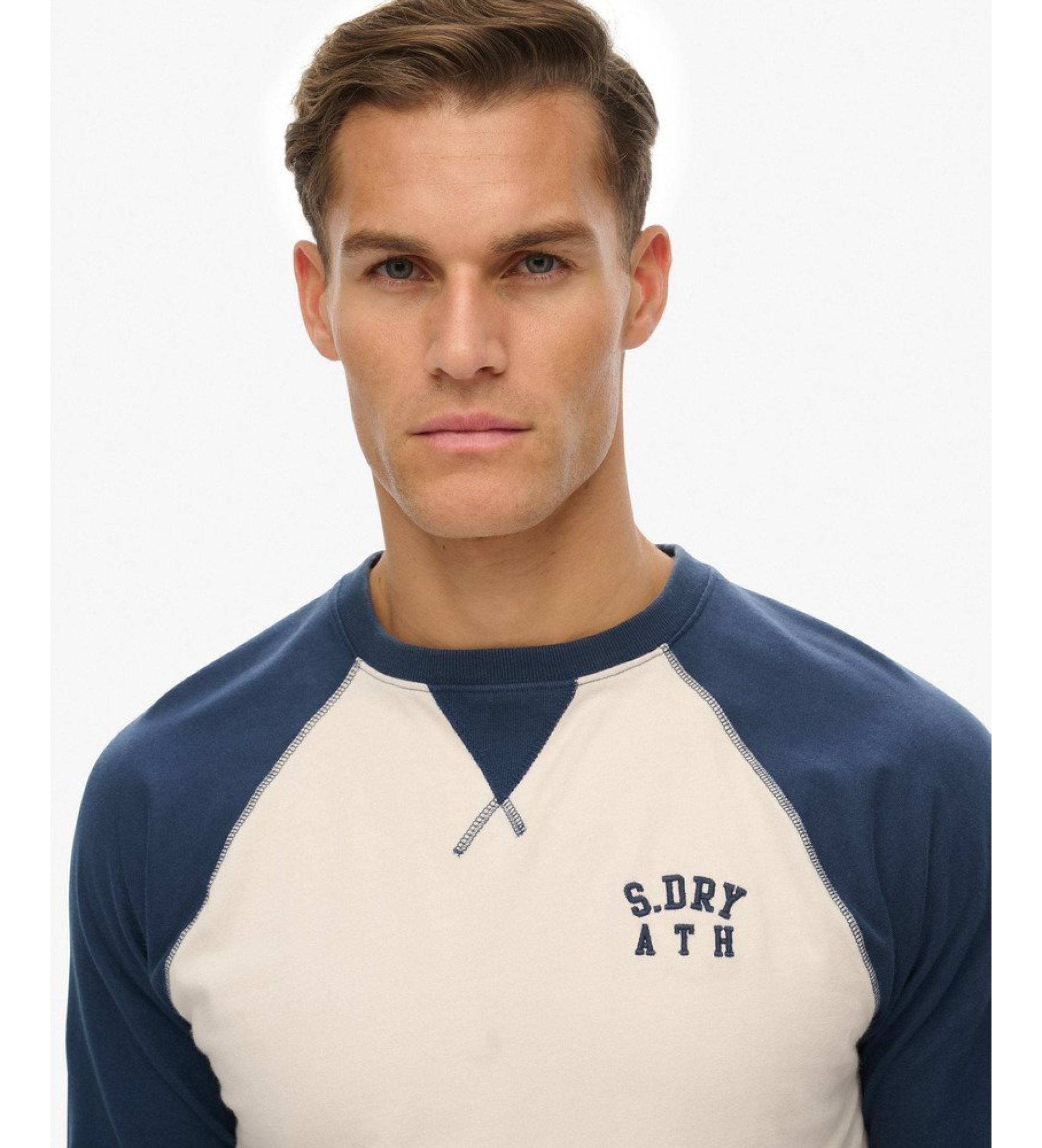 Superdry Vintage Athletic Baseball Top blue Superdry Vintage Athletic Baseball Top blue