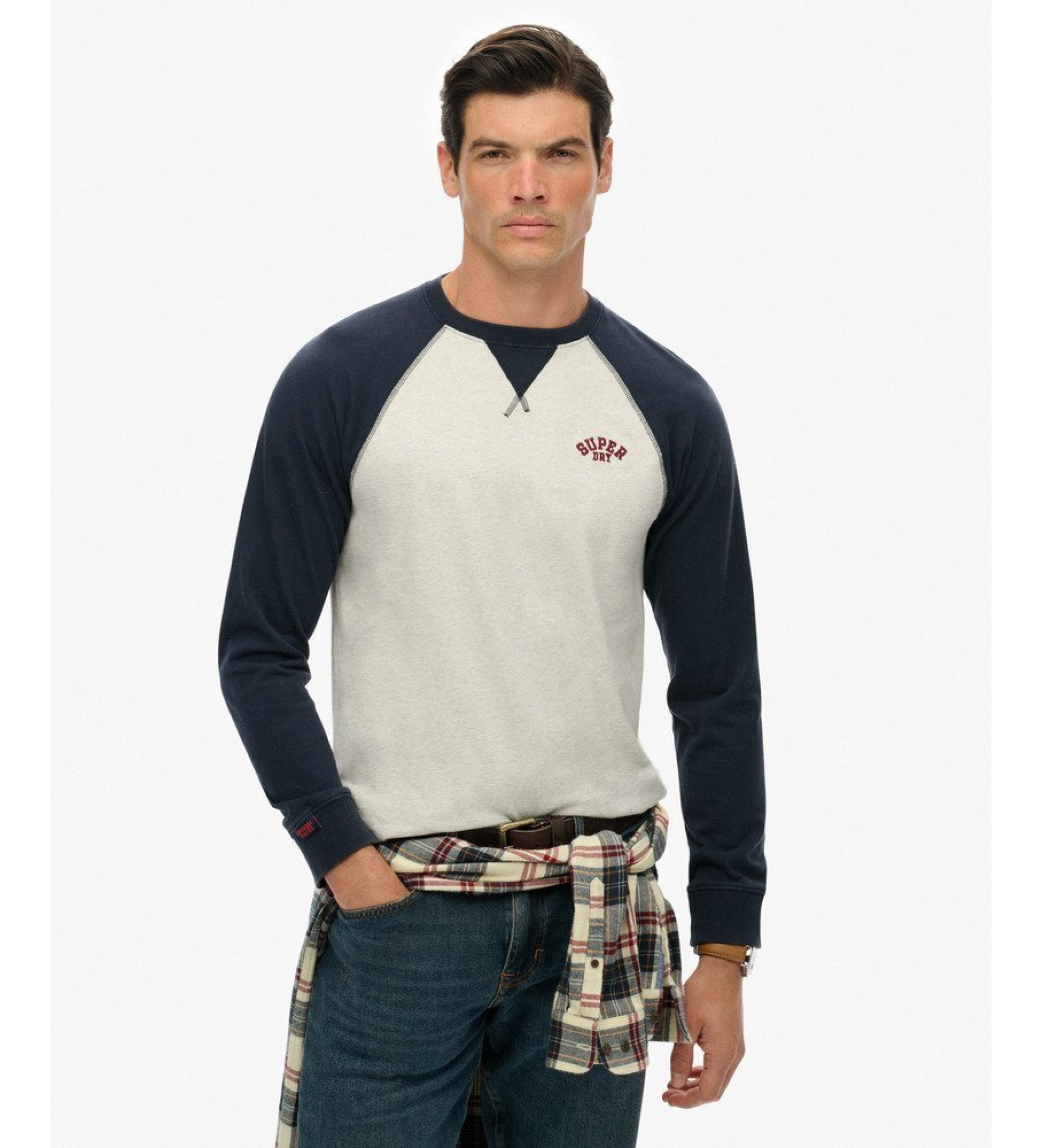 Superdry Vintage Athletic Baseball Top navy Superdry Vintage Athletic Baseball Top navy