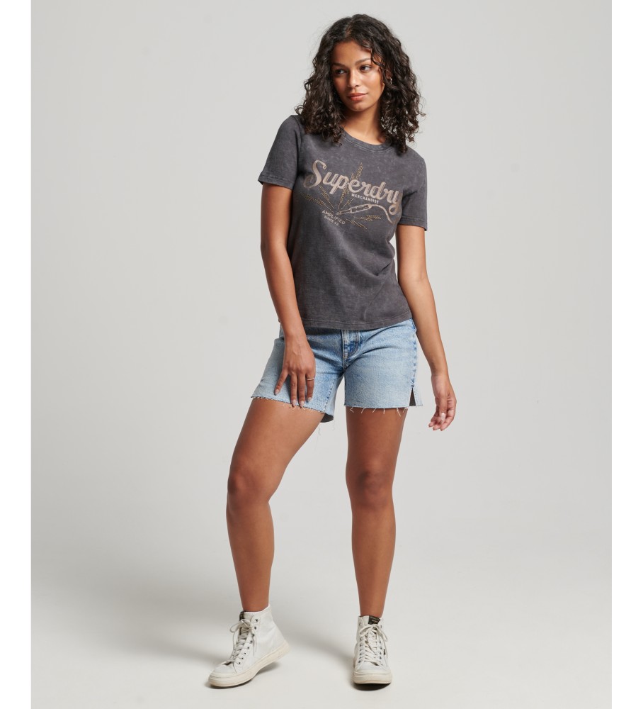 Superdry Vintage Merch Store majica siva