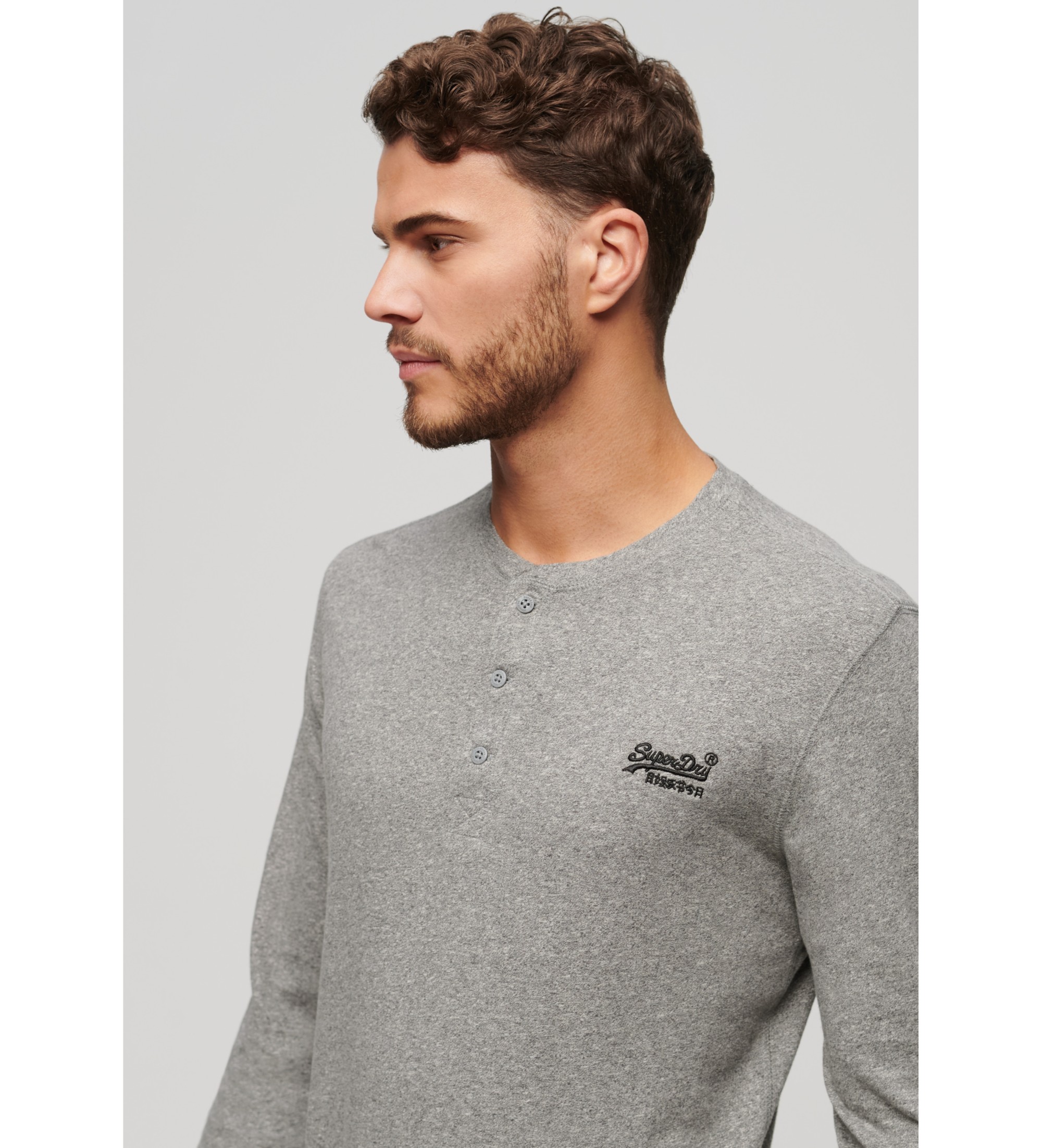 Superdry Vintage T-shirt with grey embroidered logo