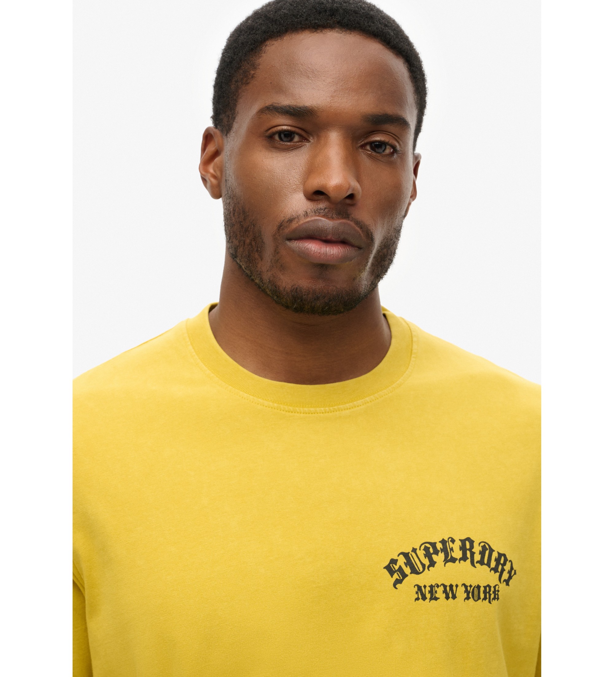 Superdry T-shirt Neo Trad Tattoo jaune