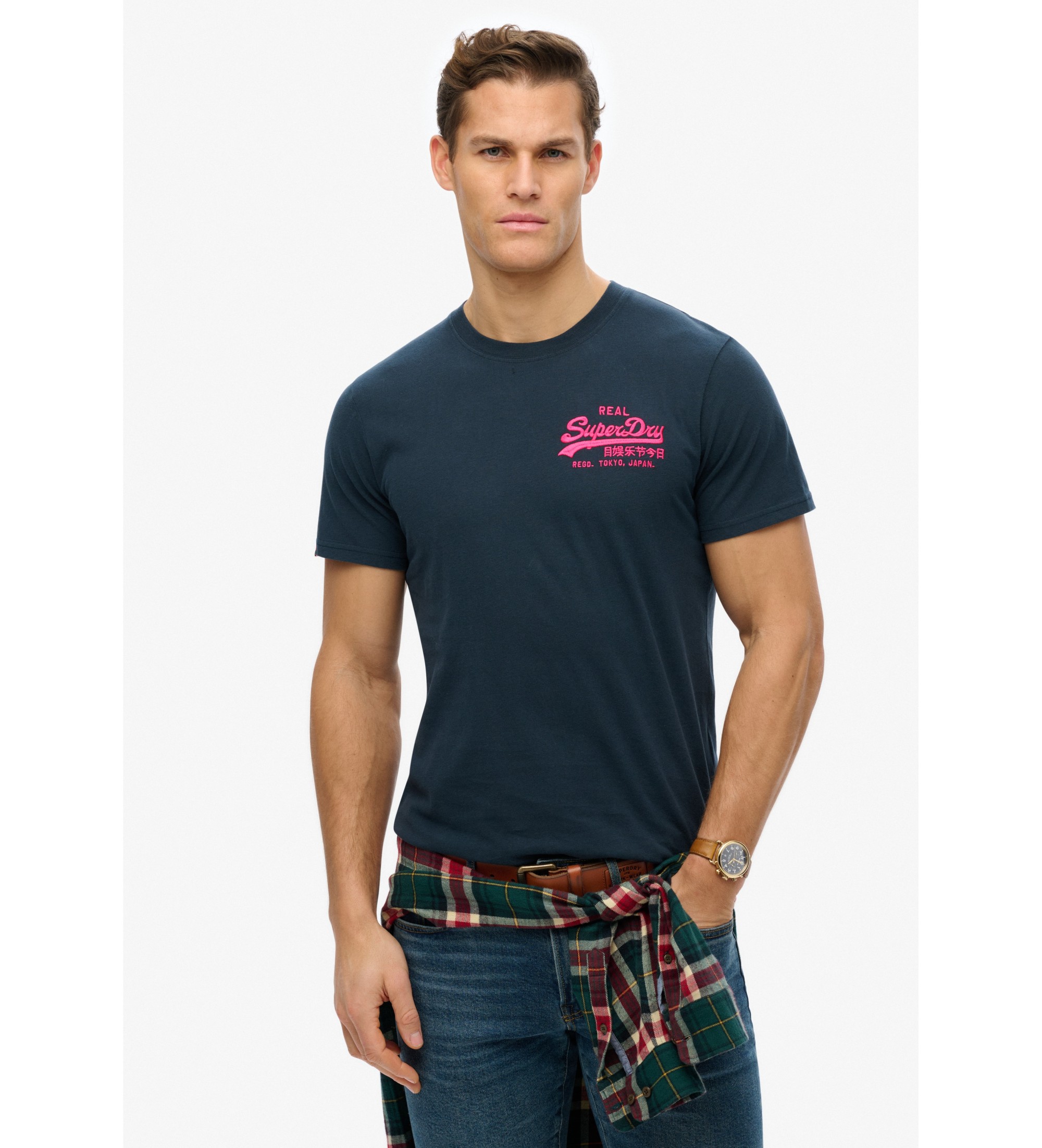 Superdry T-shirt vintage marine