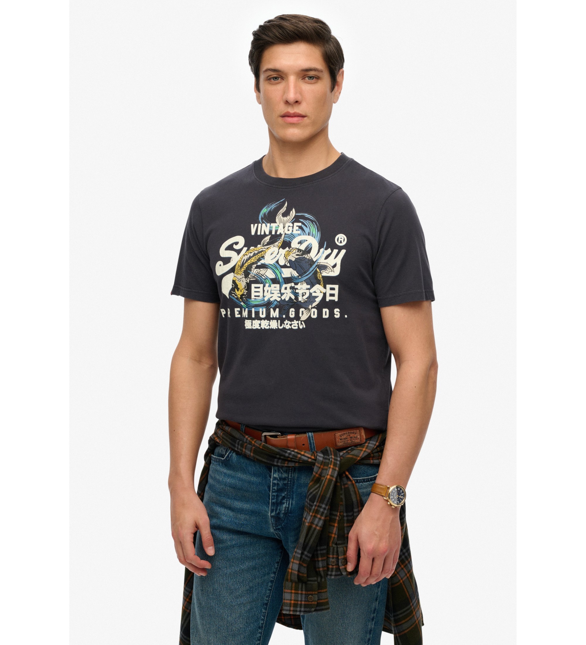 Superdry Vintage Tokyo T-shirt sort