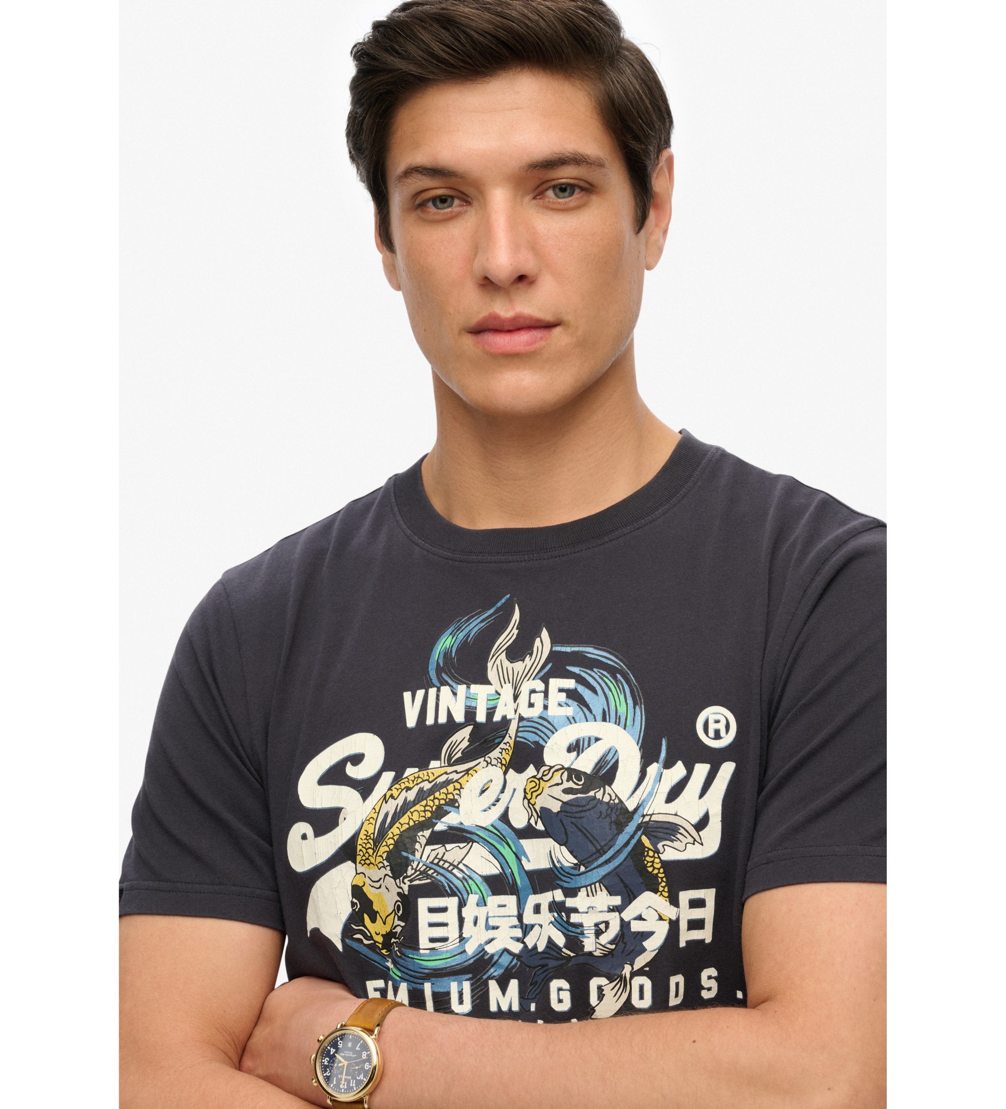 Superdry Vintage Tokyo T-shirt sort
