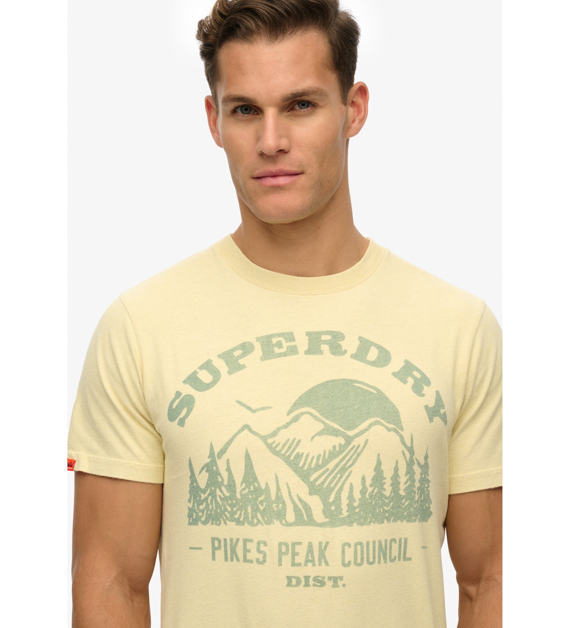 Superdry Lo-fi Outdoor T-shirt Mono yellow