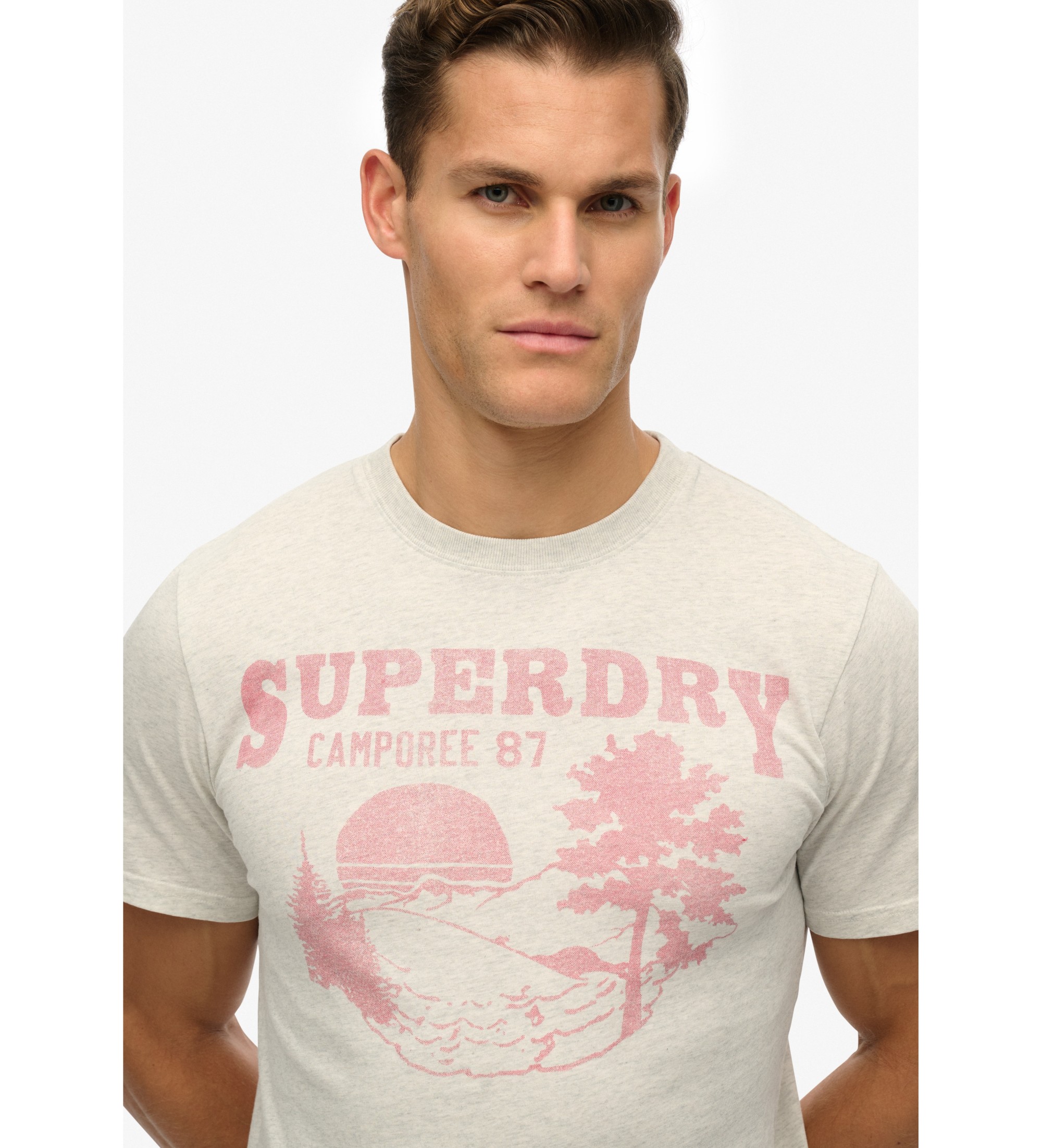 Superdry Lo-fi Outdoor-T-Shirt Mono grau