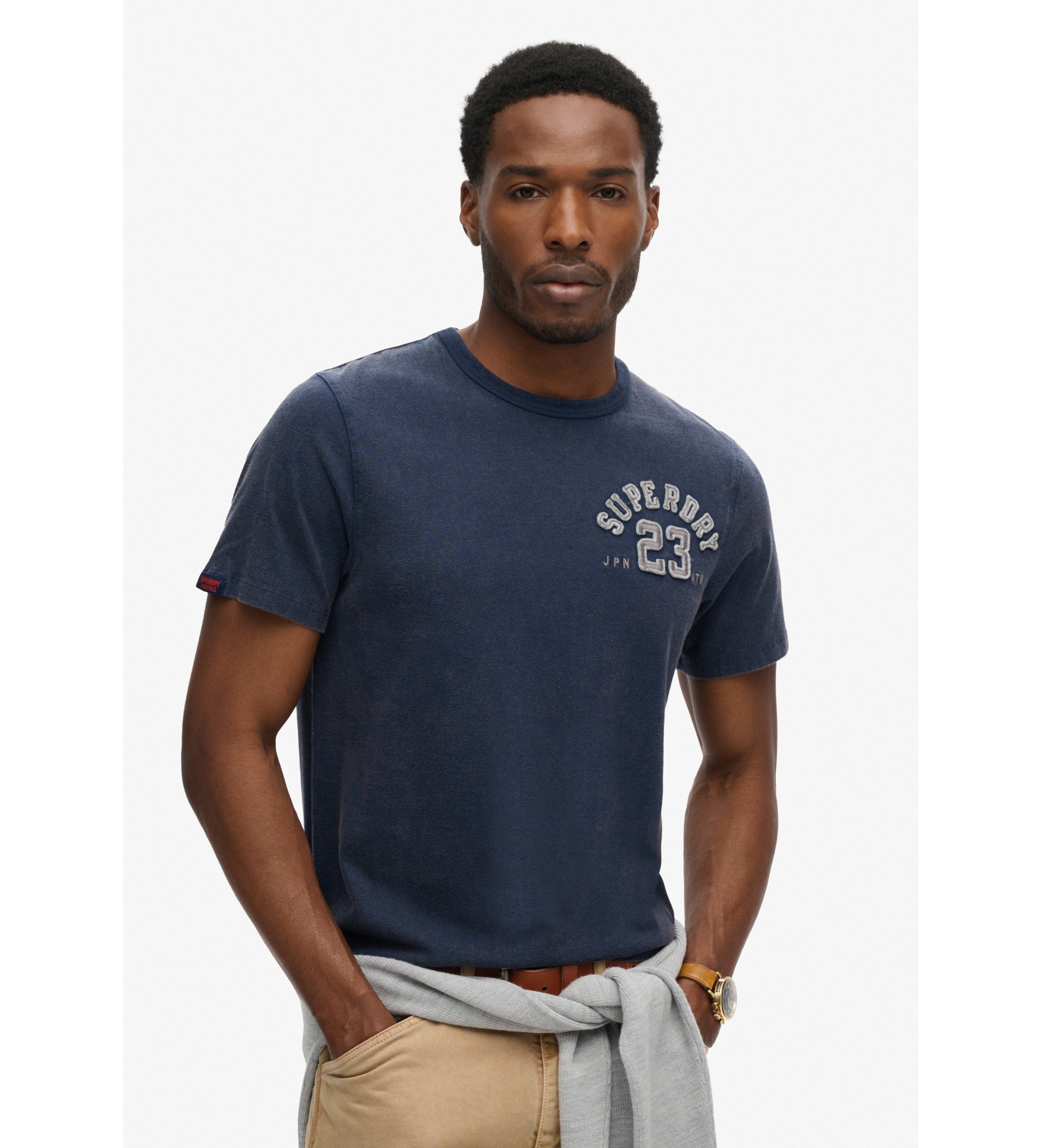 Superdry Vintage Athletic mornariška majica s kratkimi rokavi