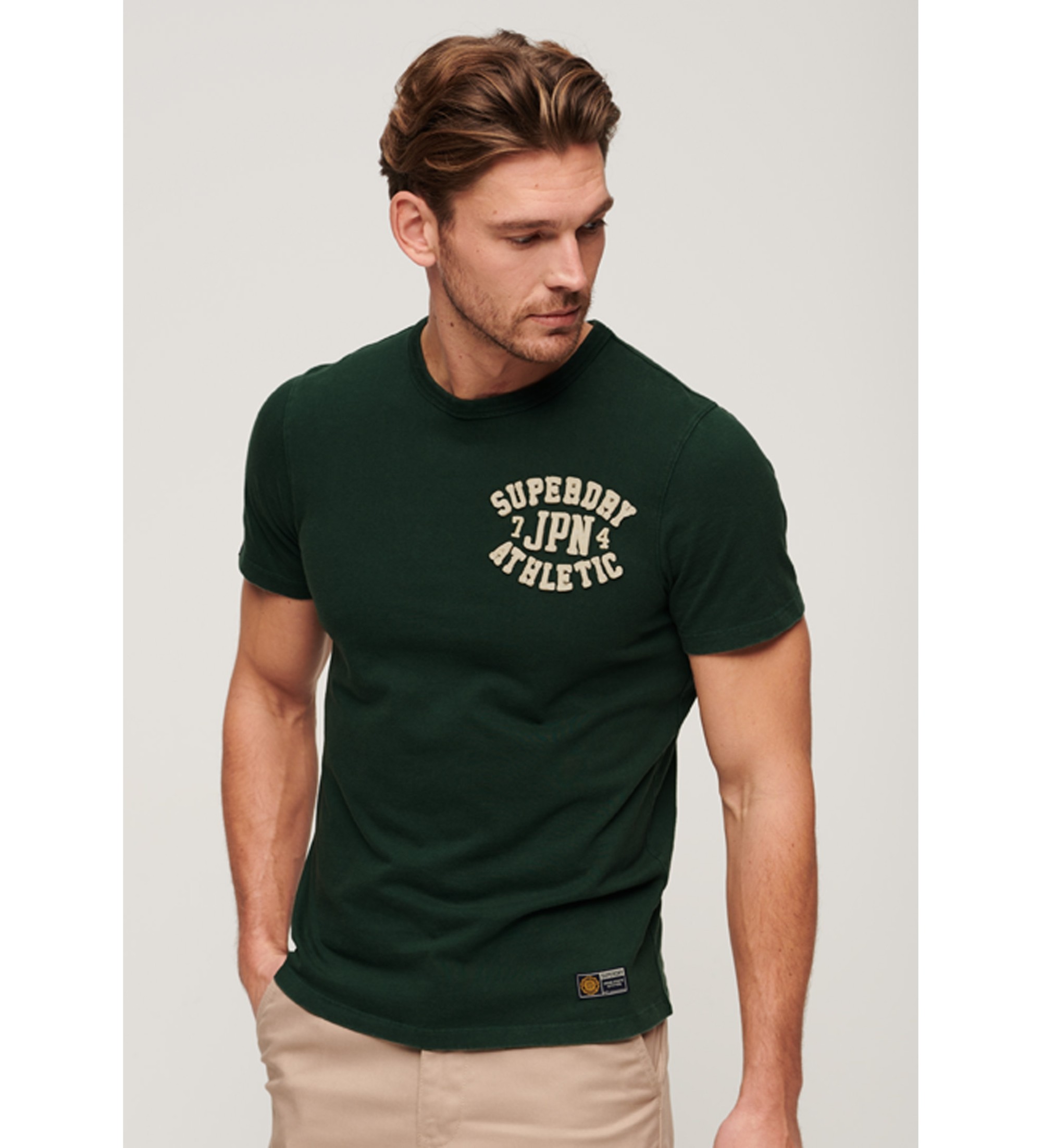 Superdry Vintage Athletic groen T-shirt