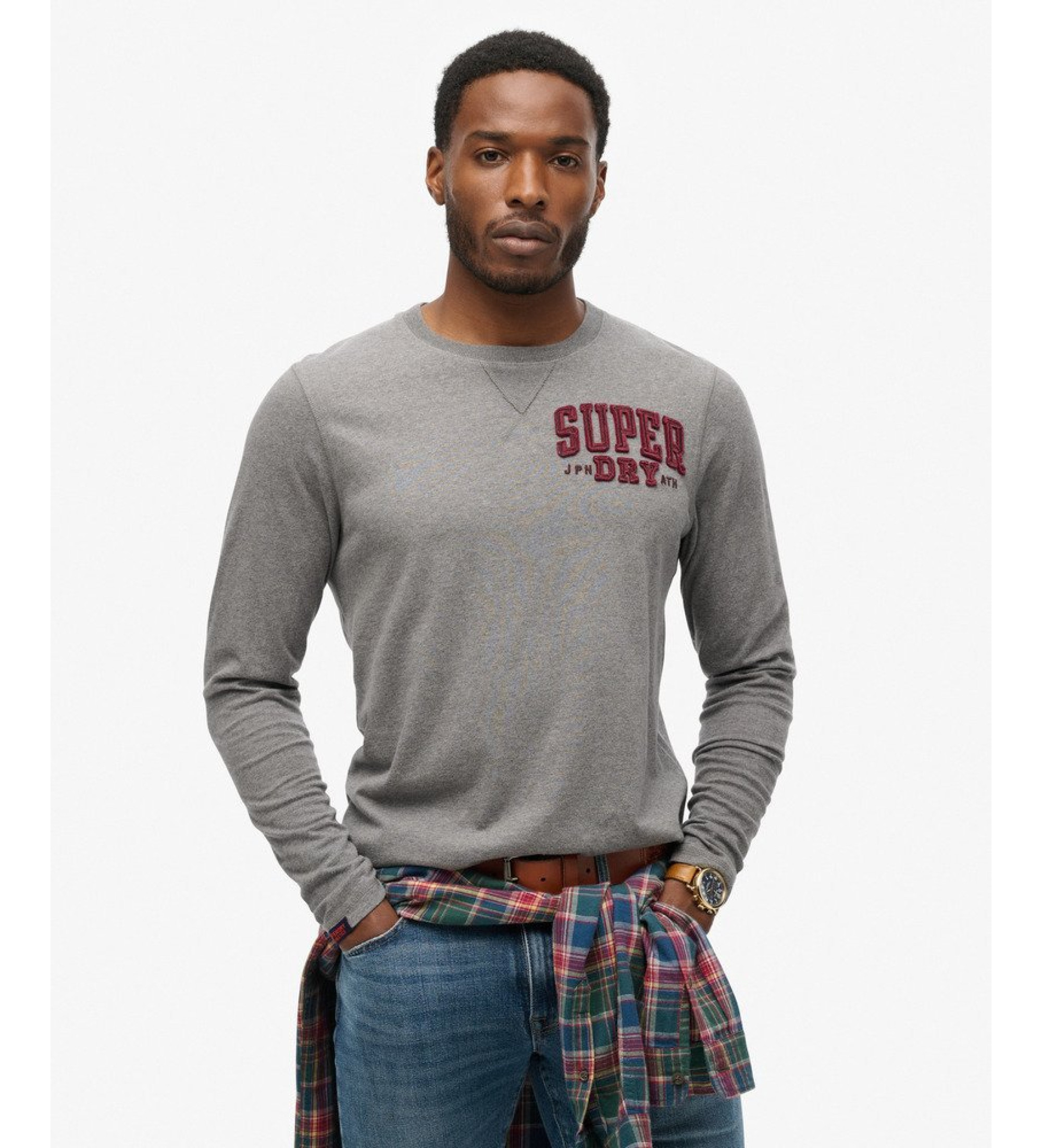 Superdry Vintage Athletic langrmet T-shirt gr