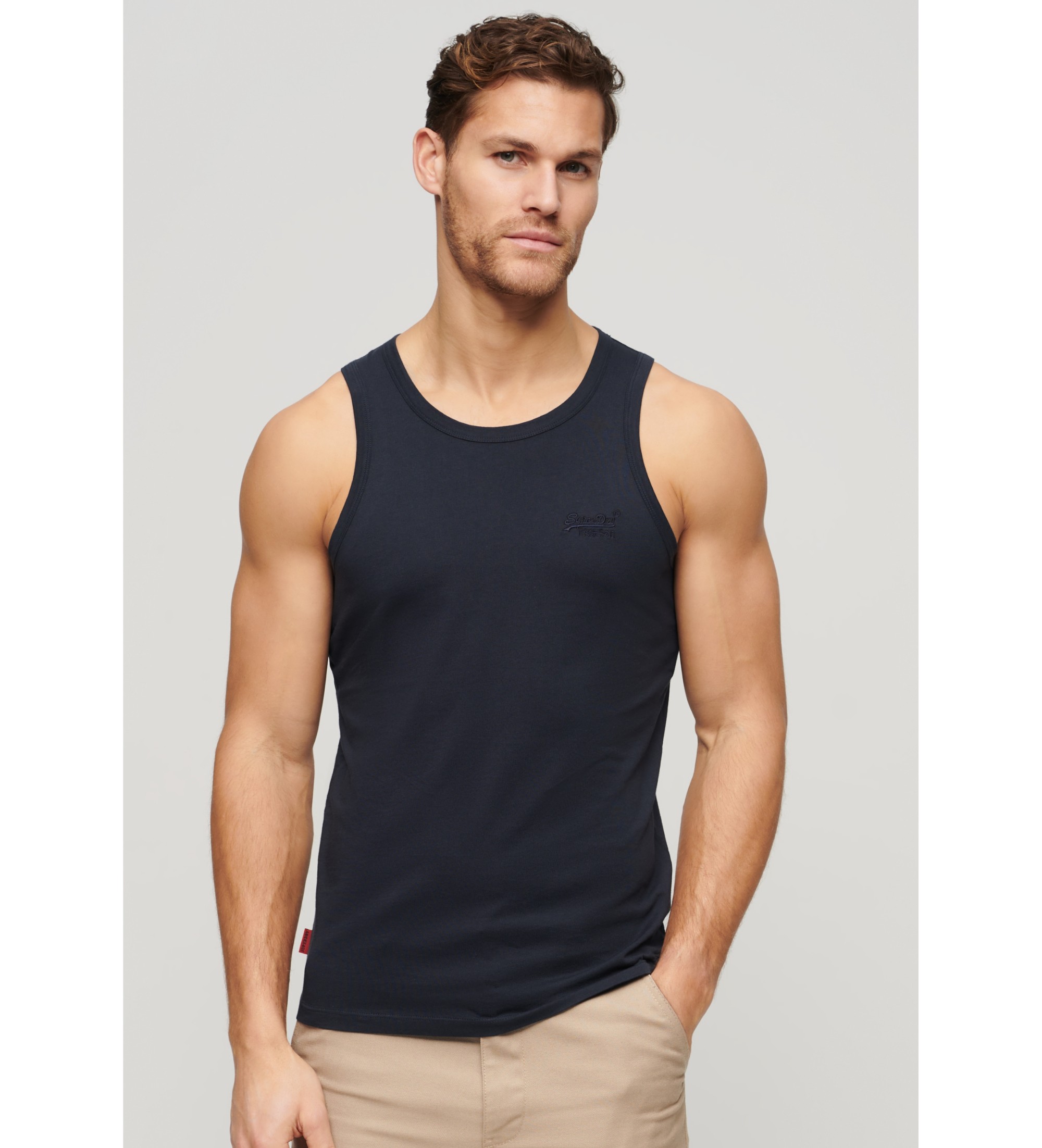 Ärmelloses T-Shirt mit Logo Essential navy
