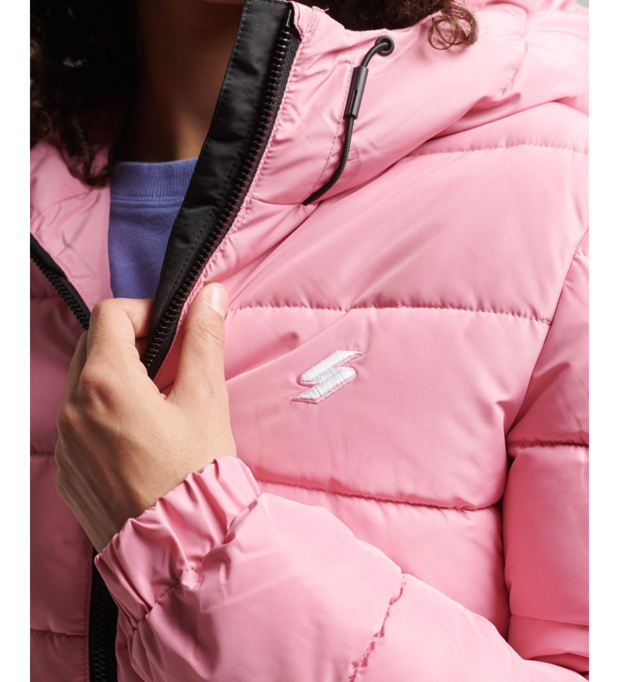 Superdry Spirit Sports Steppjacke mit Kapuze Rosa Esdemarca