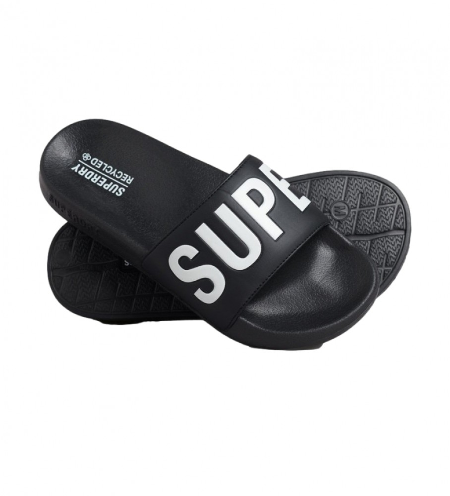 Superdry Code Core chinelos de piscina preto
