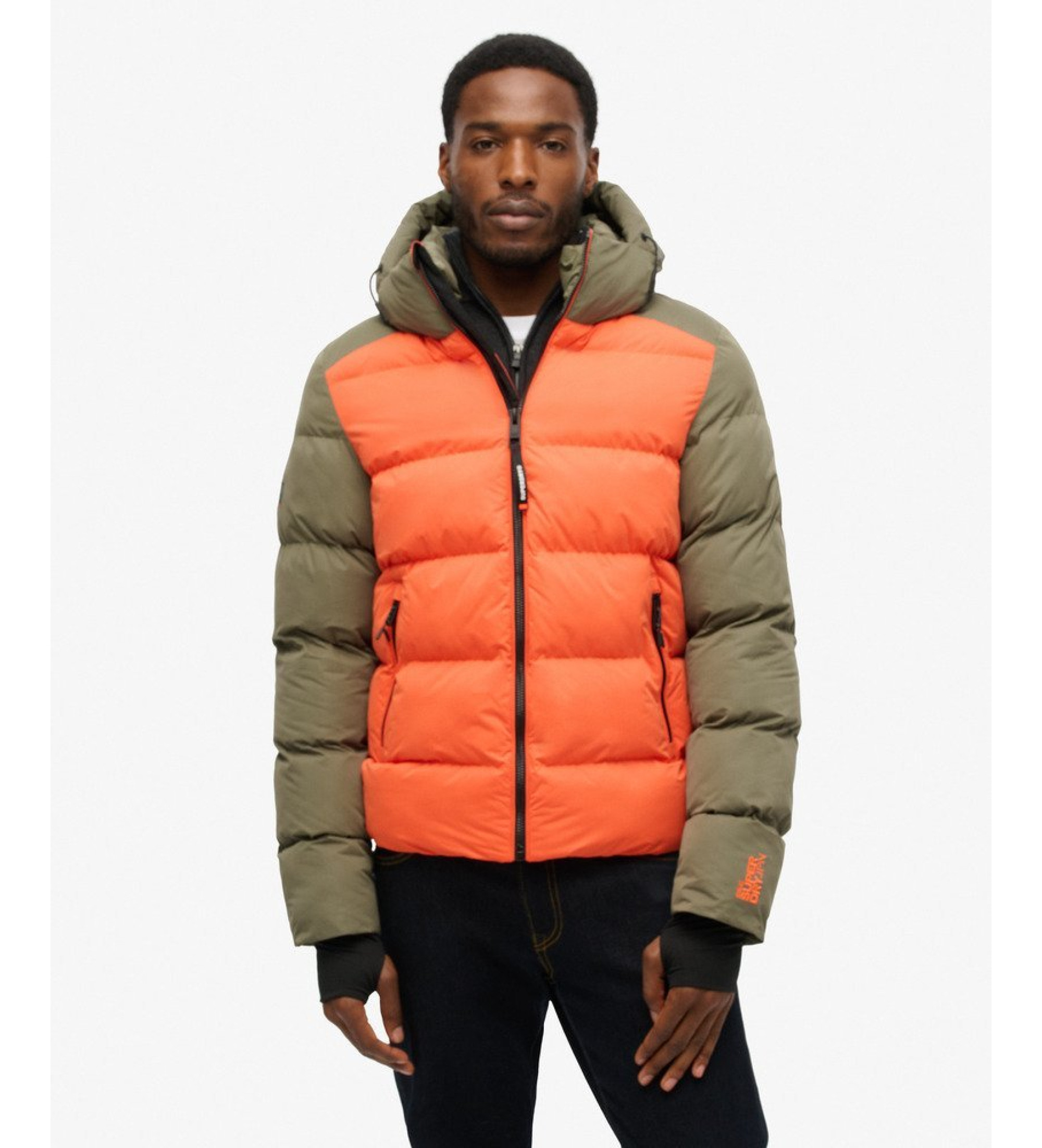 Superdry Farbe Sportjacke grün, orange Superdry Farbe Sportjacke grün, orange