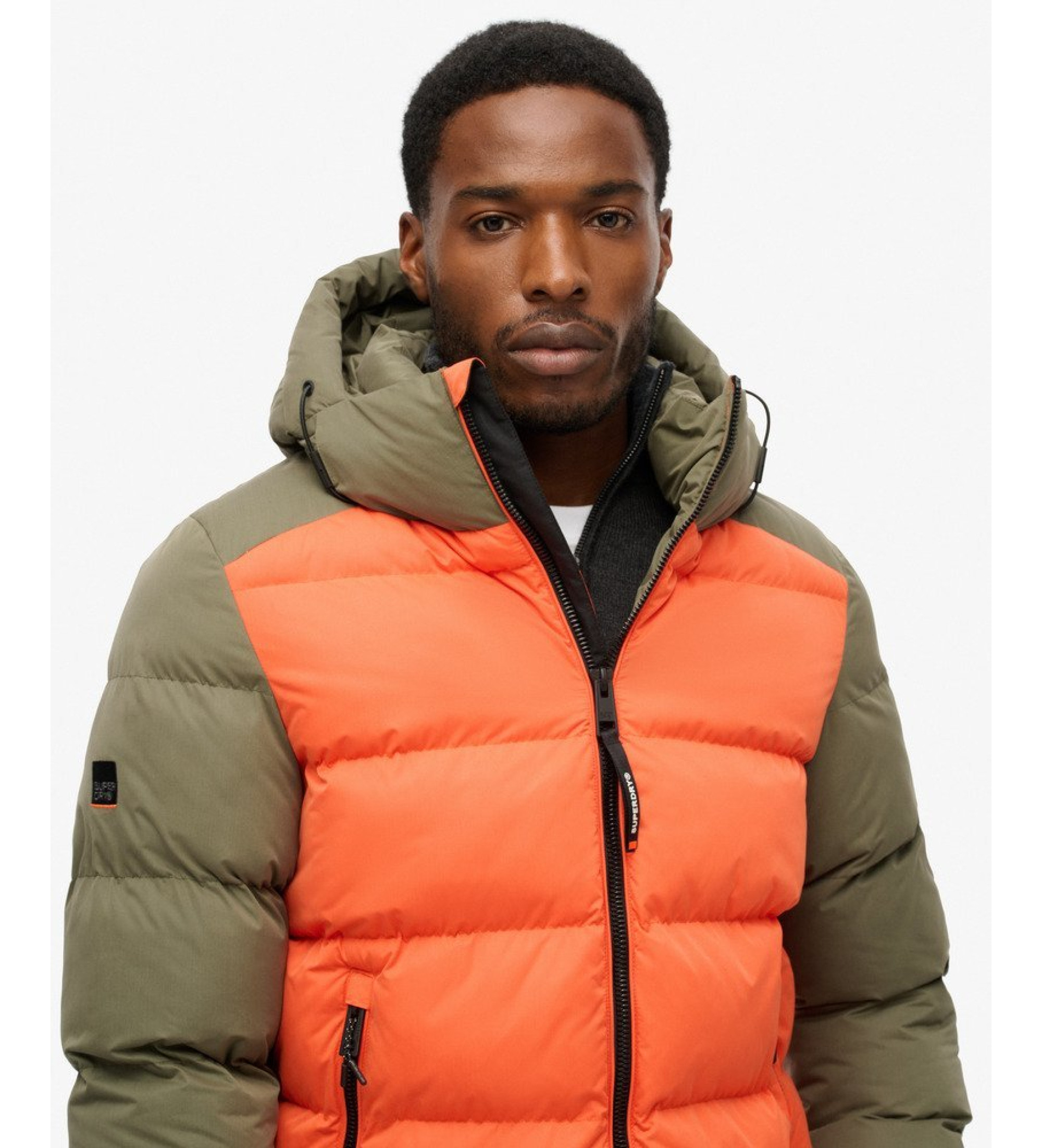 Superdry Farbe Sportjacke grün, orange Superdry Farbe Sportjacke grün, orange