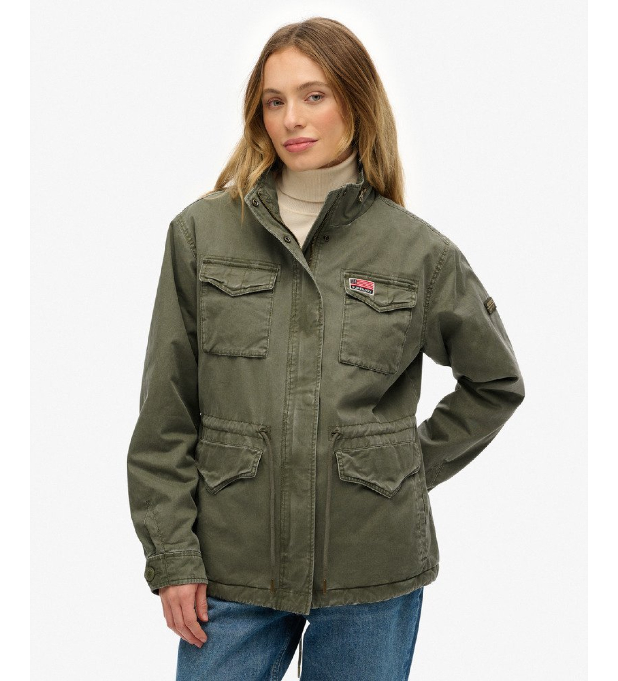 Superdry Militär Borg Jacka grön Superdry Militär Borg Jacka grön