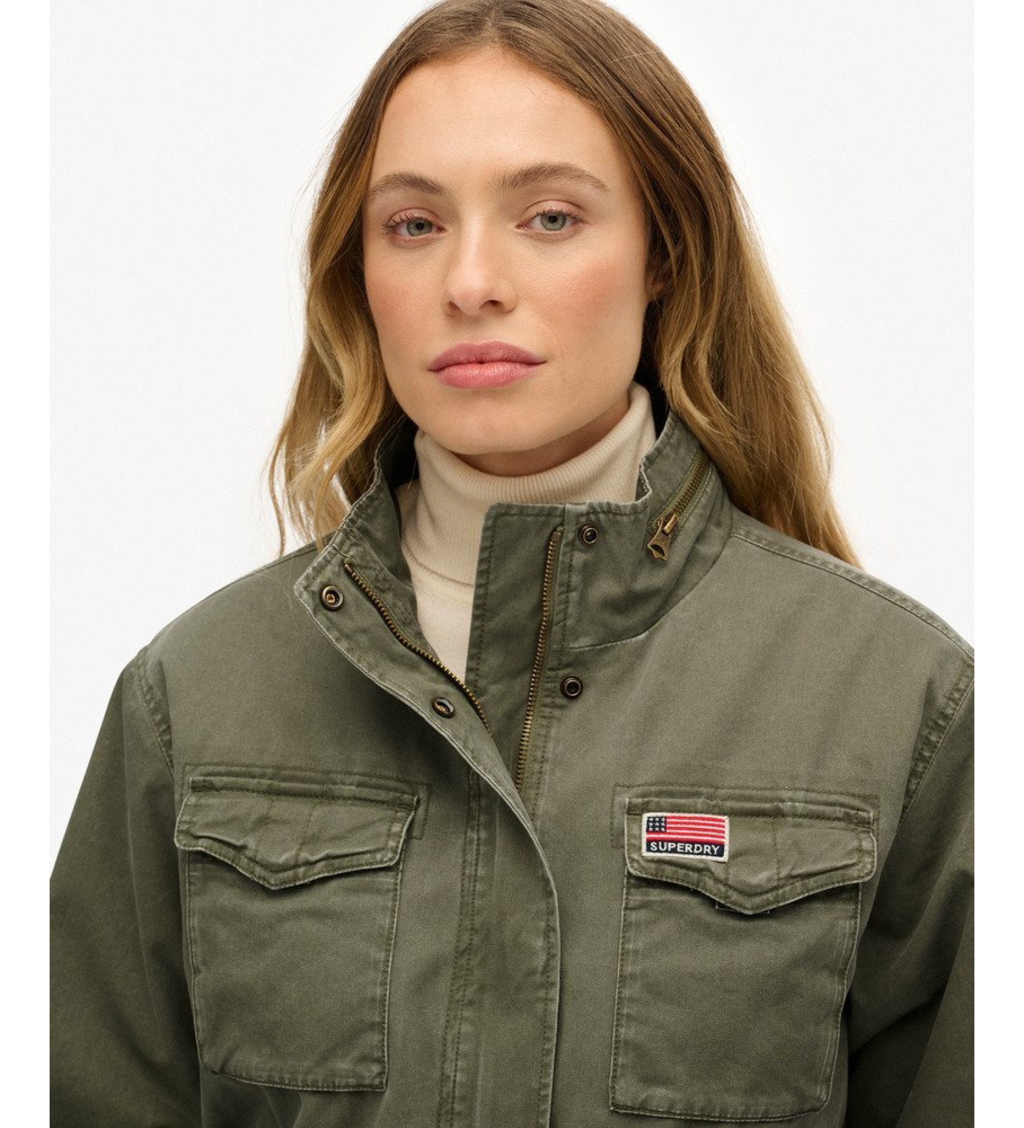 Superdry Militär Borg Jacka grön Superdry Militär Borg Jacka grön