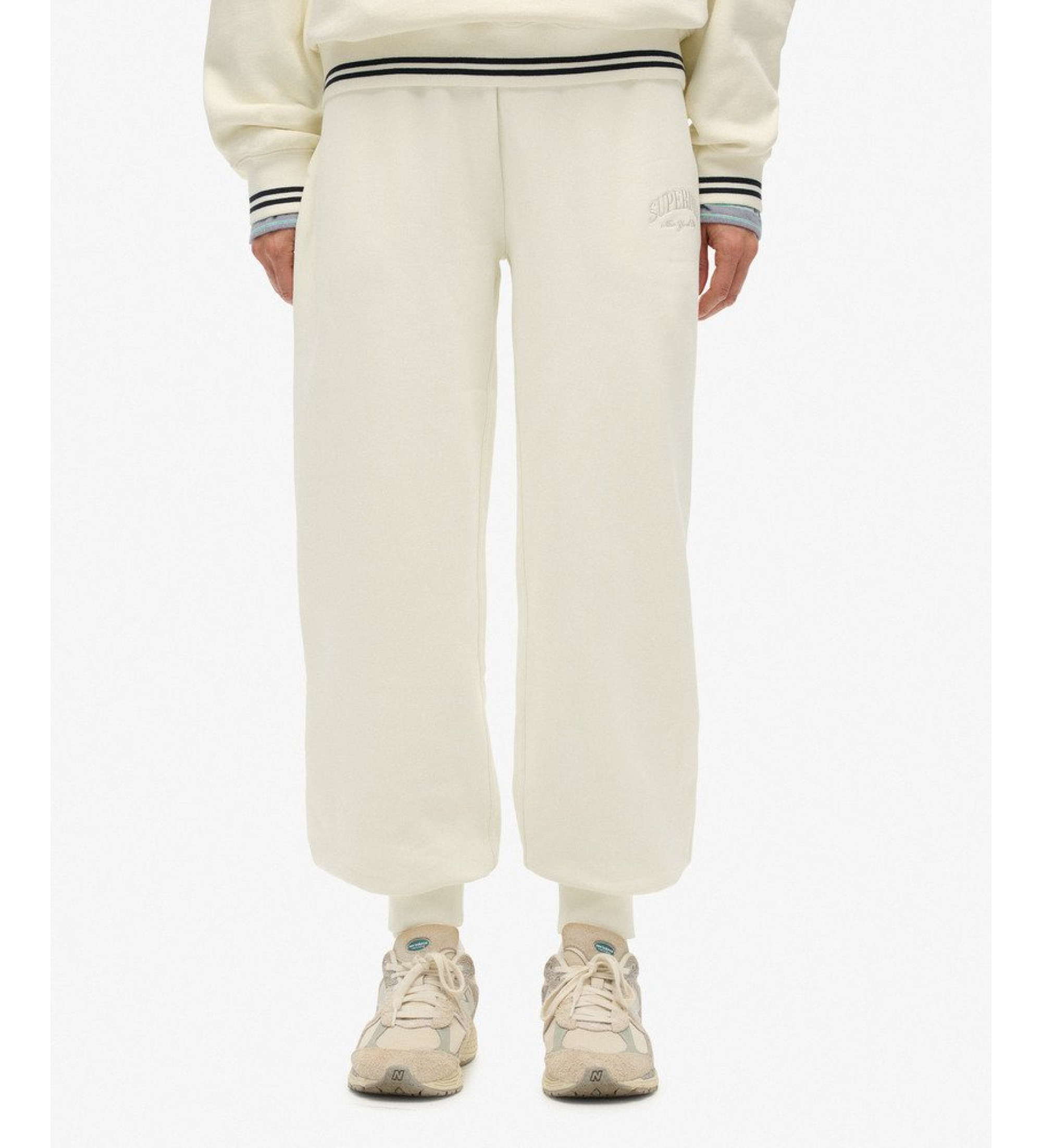 Superdry Jogger Country Club Cuff Country Club Cuff Bukser off-white Superdry Jogger Country Club Cuff Country Club Cuff Bukser off-white